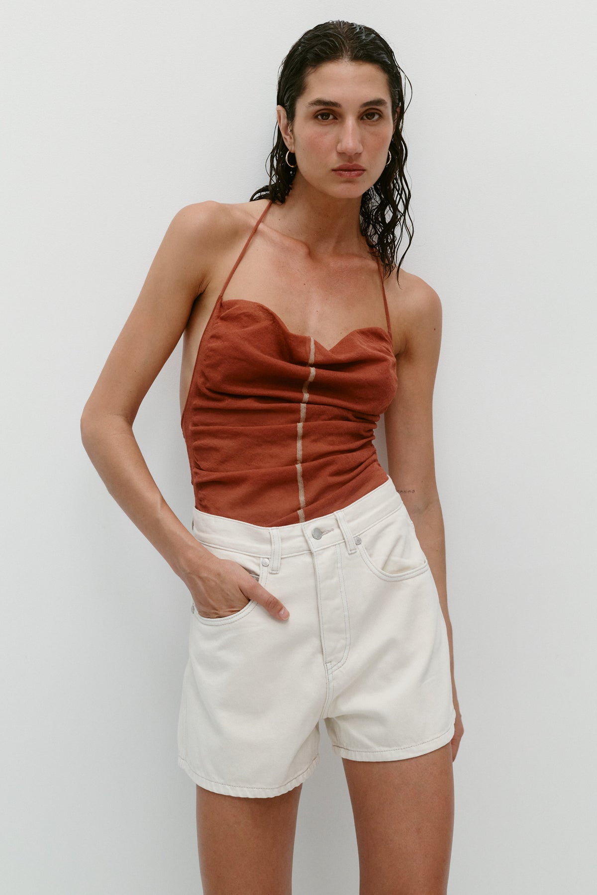 VEGETABLE DYE BERMUDA SHORT