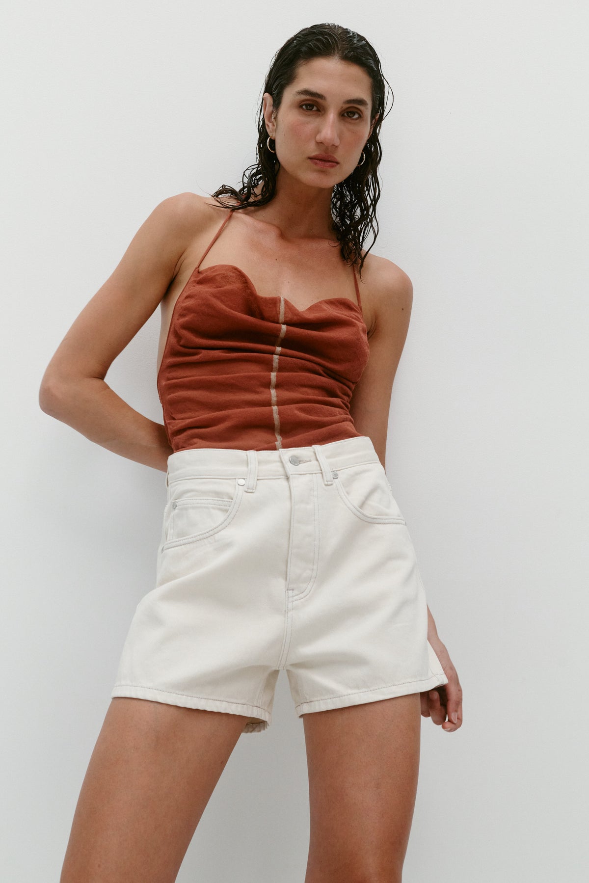 VEGETABLE DYE BERMUDA SHORT