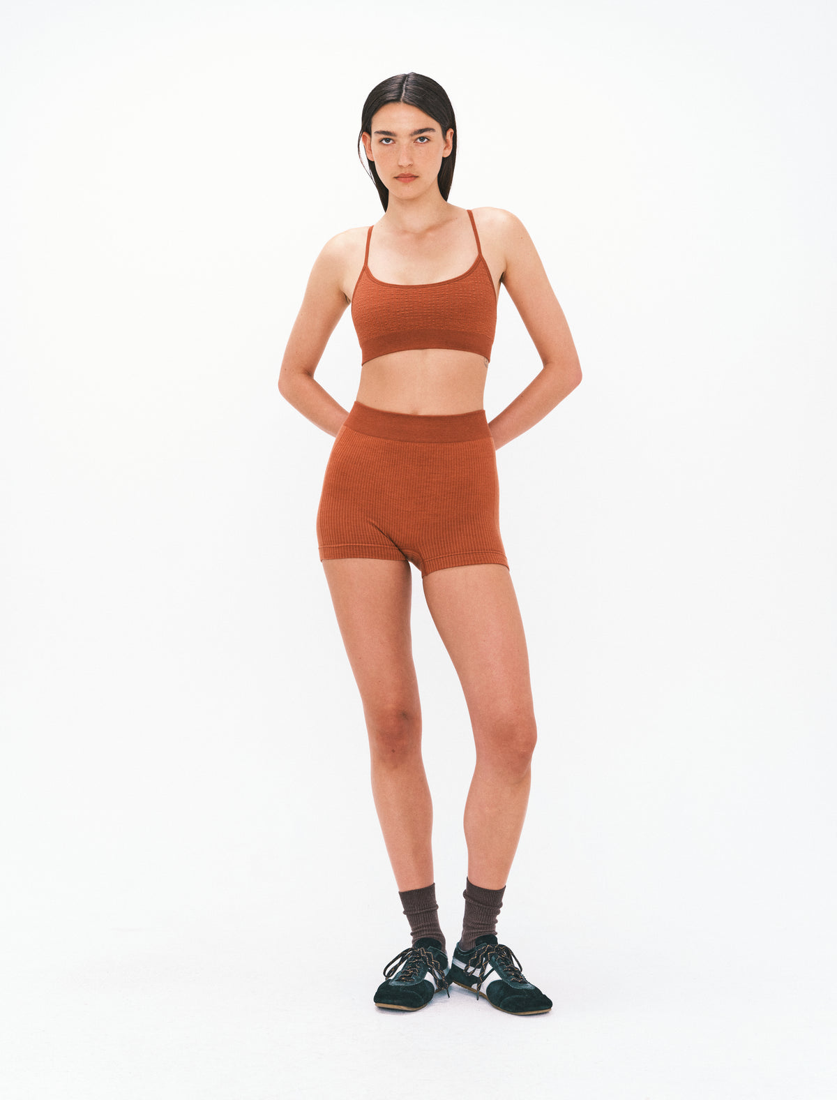 TEXTURED BALLET WOOL BRALET