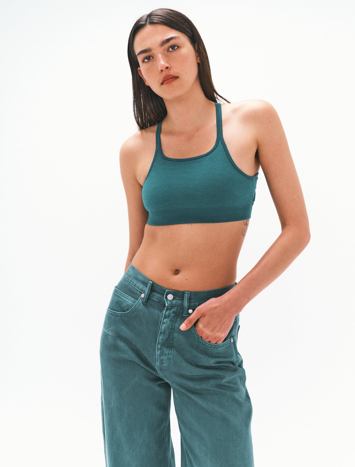 CROSS BACK WOOL BRALET