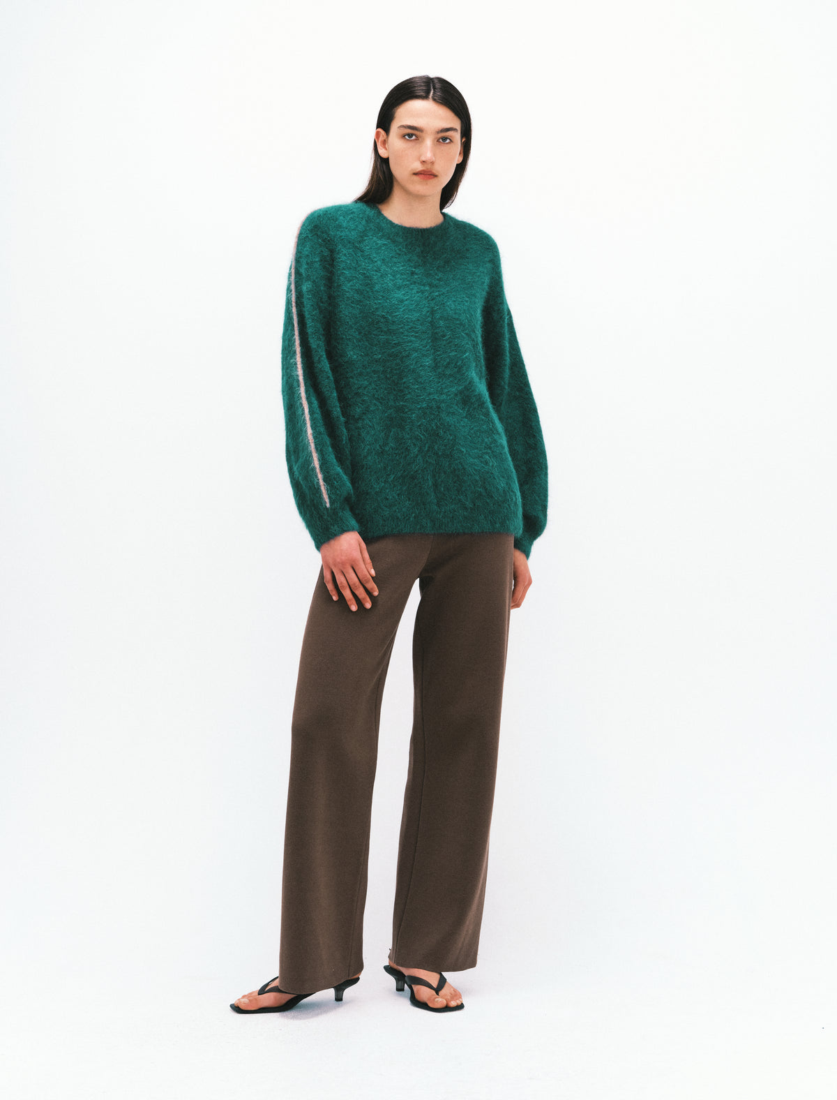 BRUSHED ALPACA SWEATER