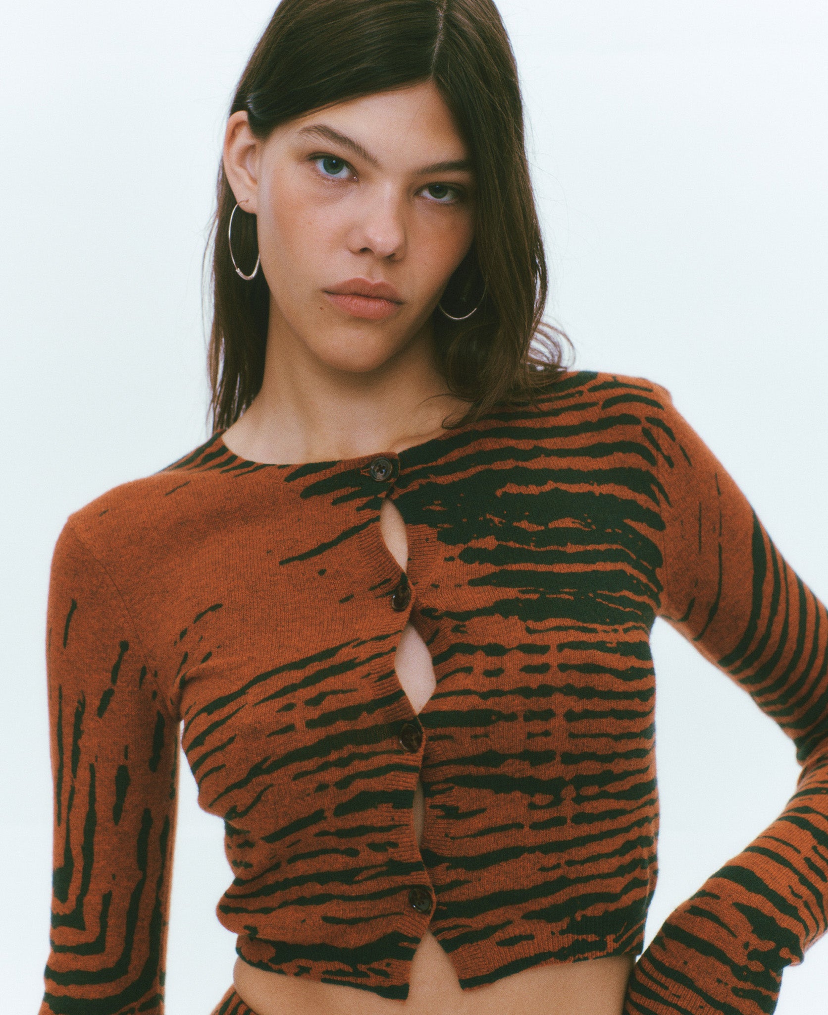 MIRAGE CARDIGAN - CLAY | NAGNATA