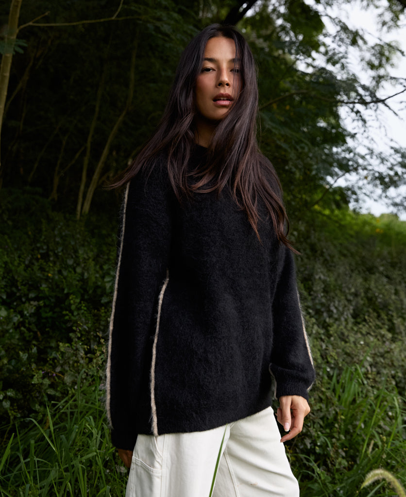 BRUSHED ALPACA SWEATER