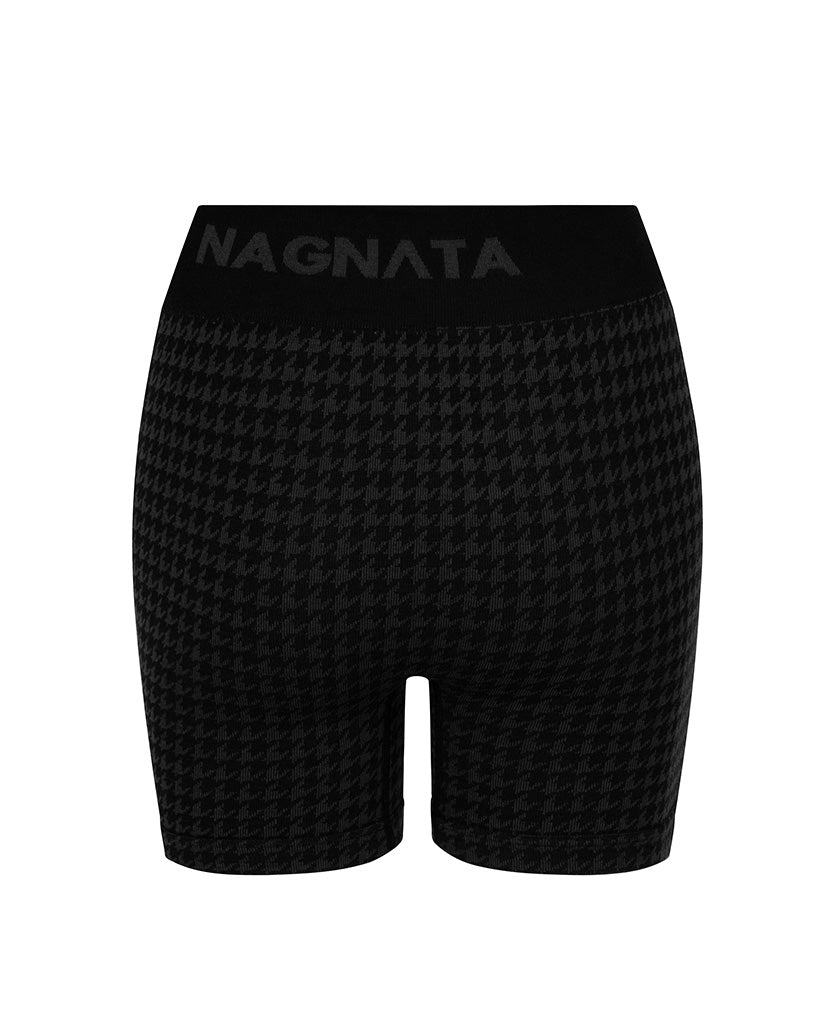 HOUNDSTOOTH WOOL MINI SHORT