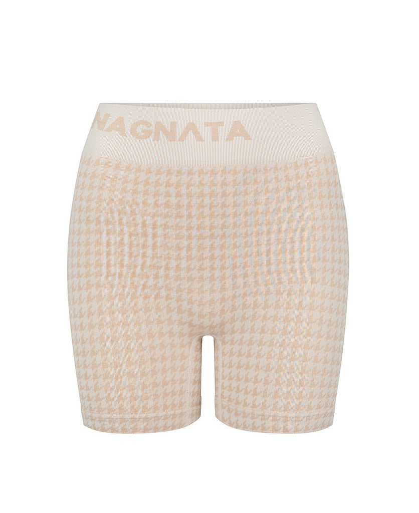 HOUNDSTOOTH WOOL MINI SHORT