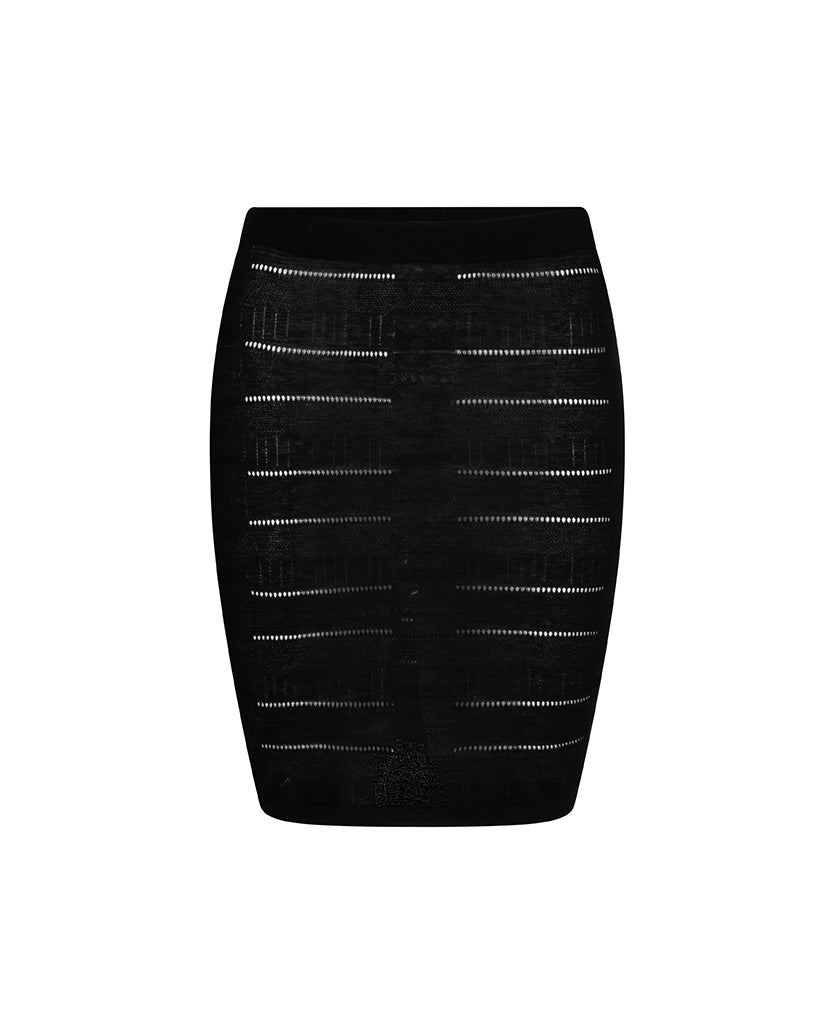 SEDA SILK CHECK SKIRT