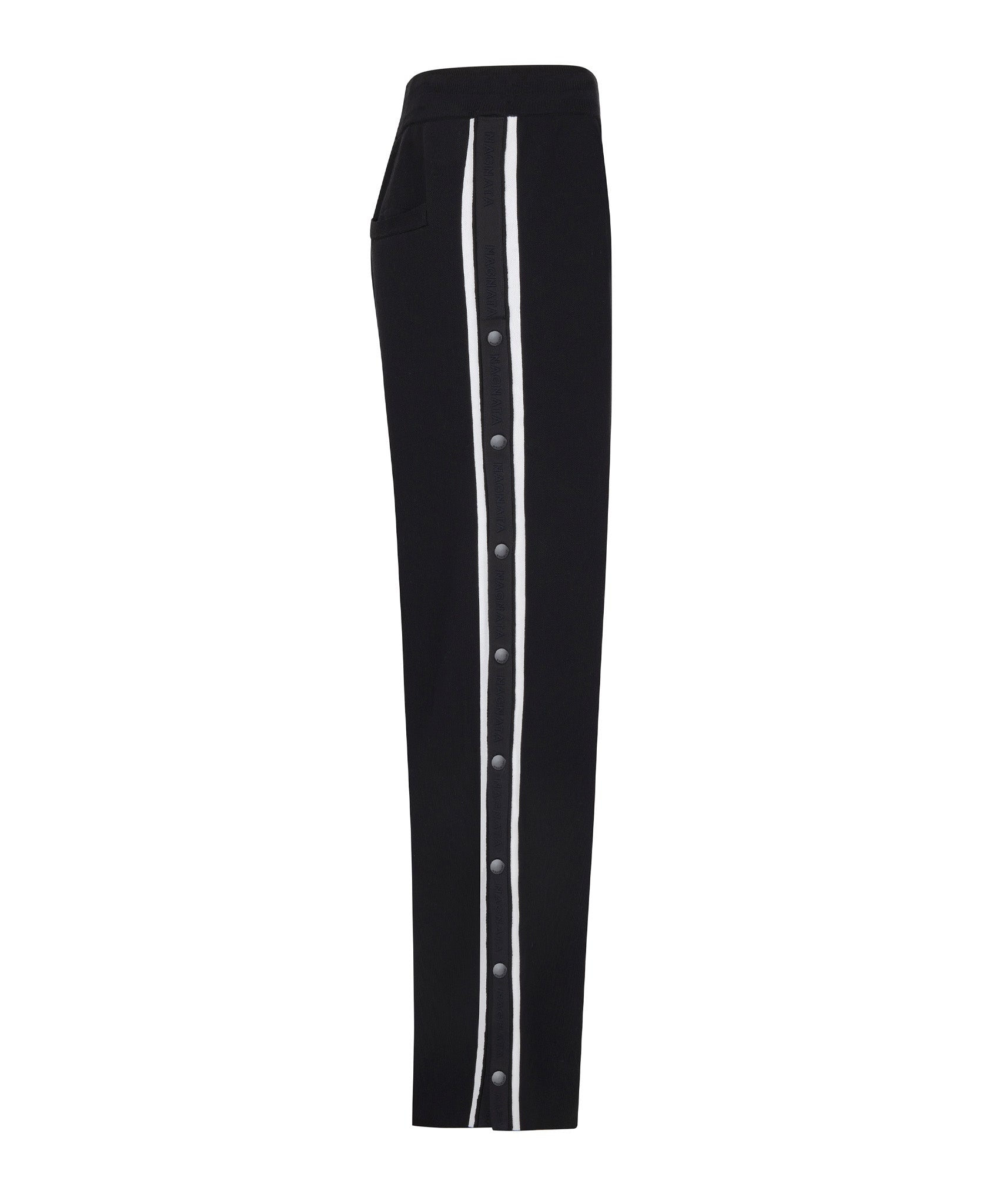 Black snap pants online