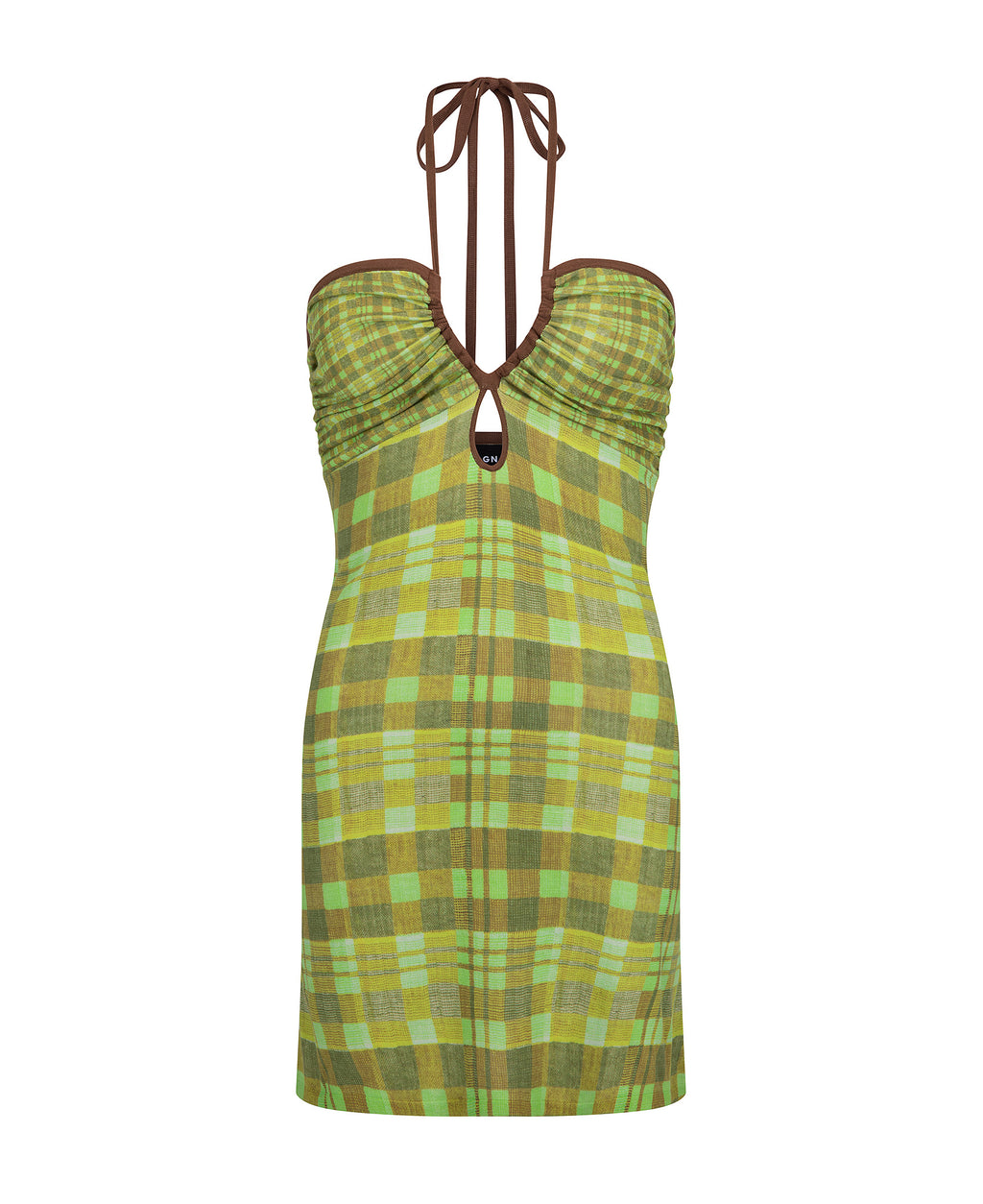 sachin and babi light blue dress Lauren Ralph Lauren Petite PLAID GEORGETTE TIERED TIE NECK GOWN - Maxi dress  - black/red/black