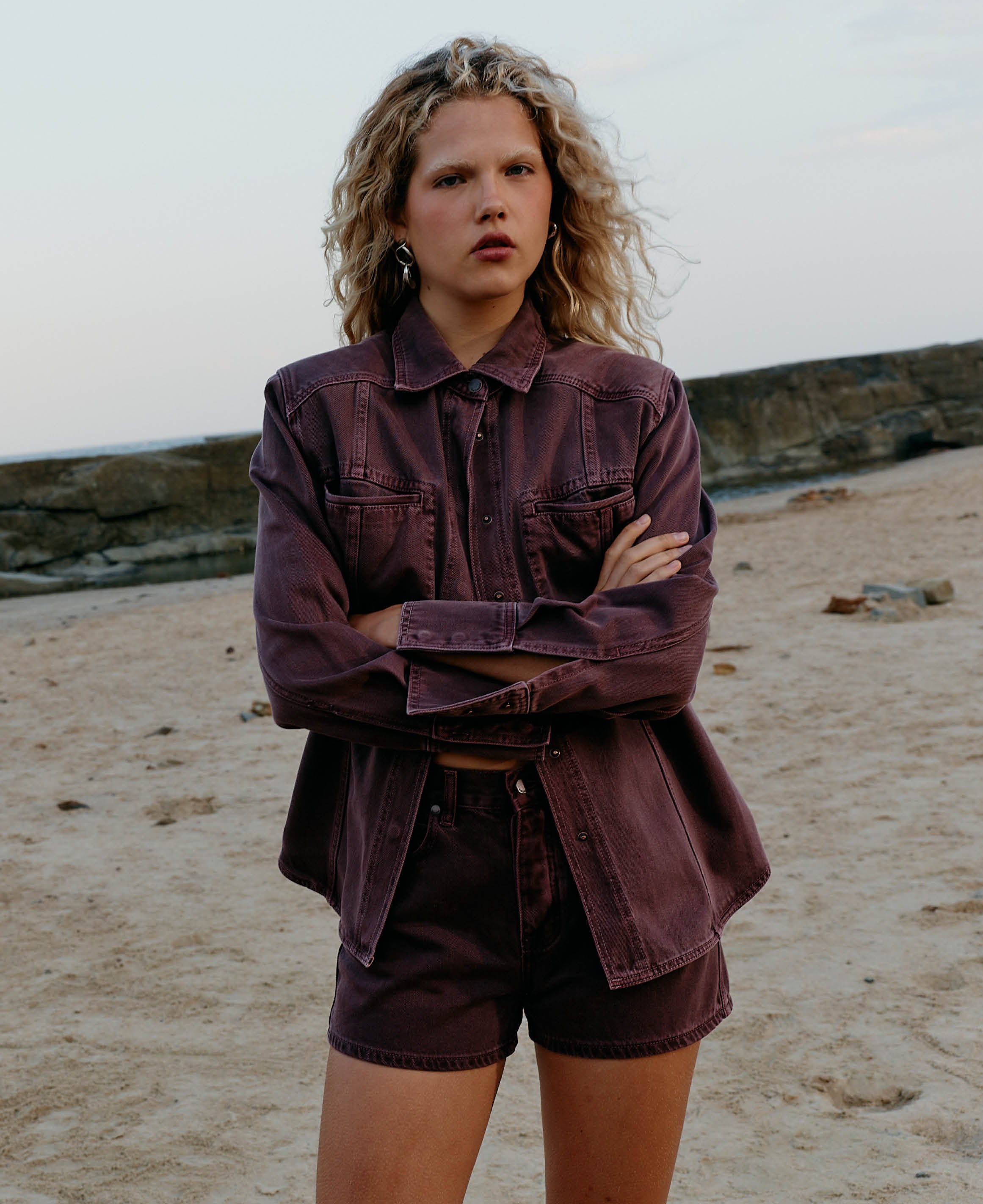 VEGETABLE DYE BERMUDA SHORT