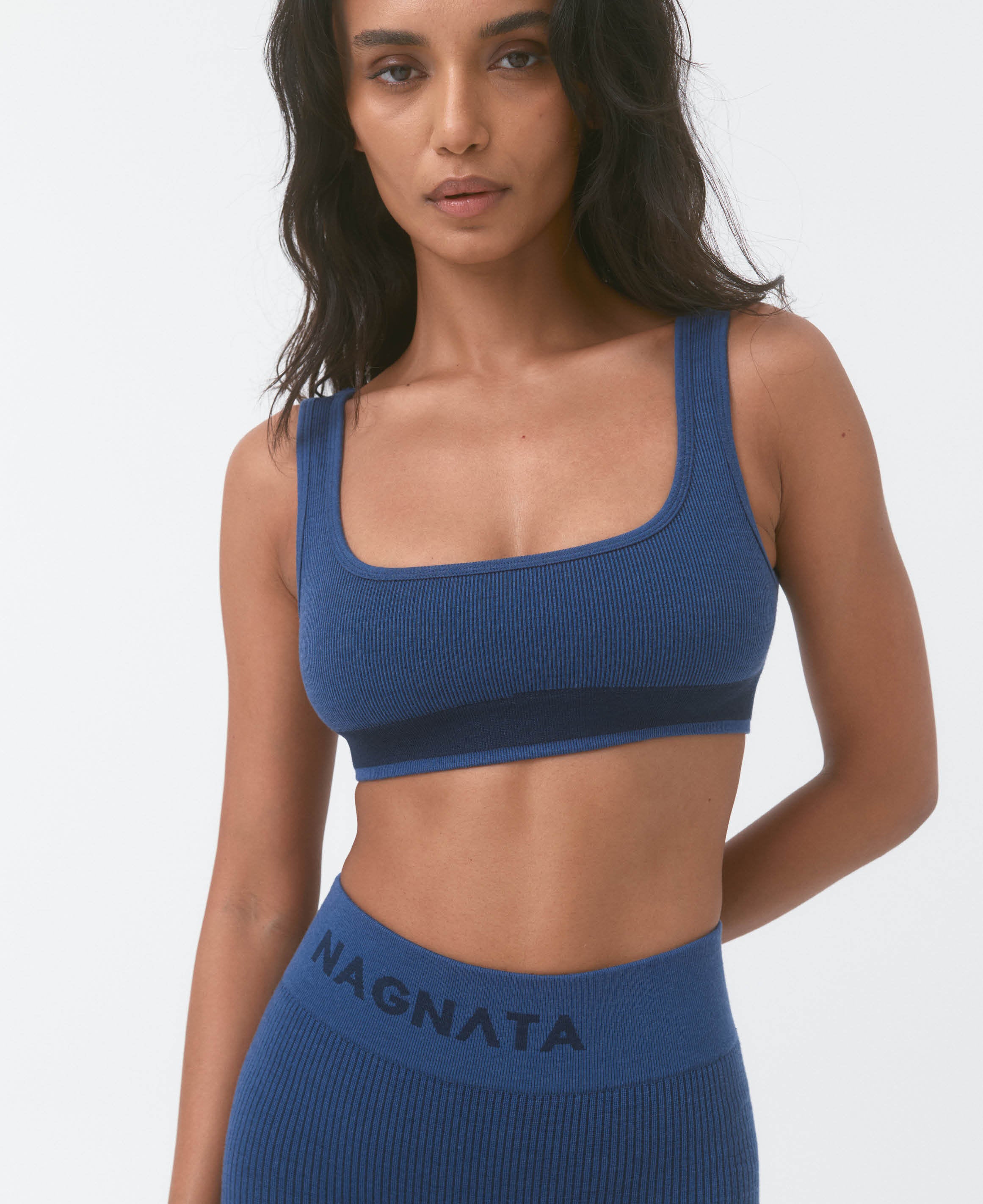 FINE RIB WOOL BRALET