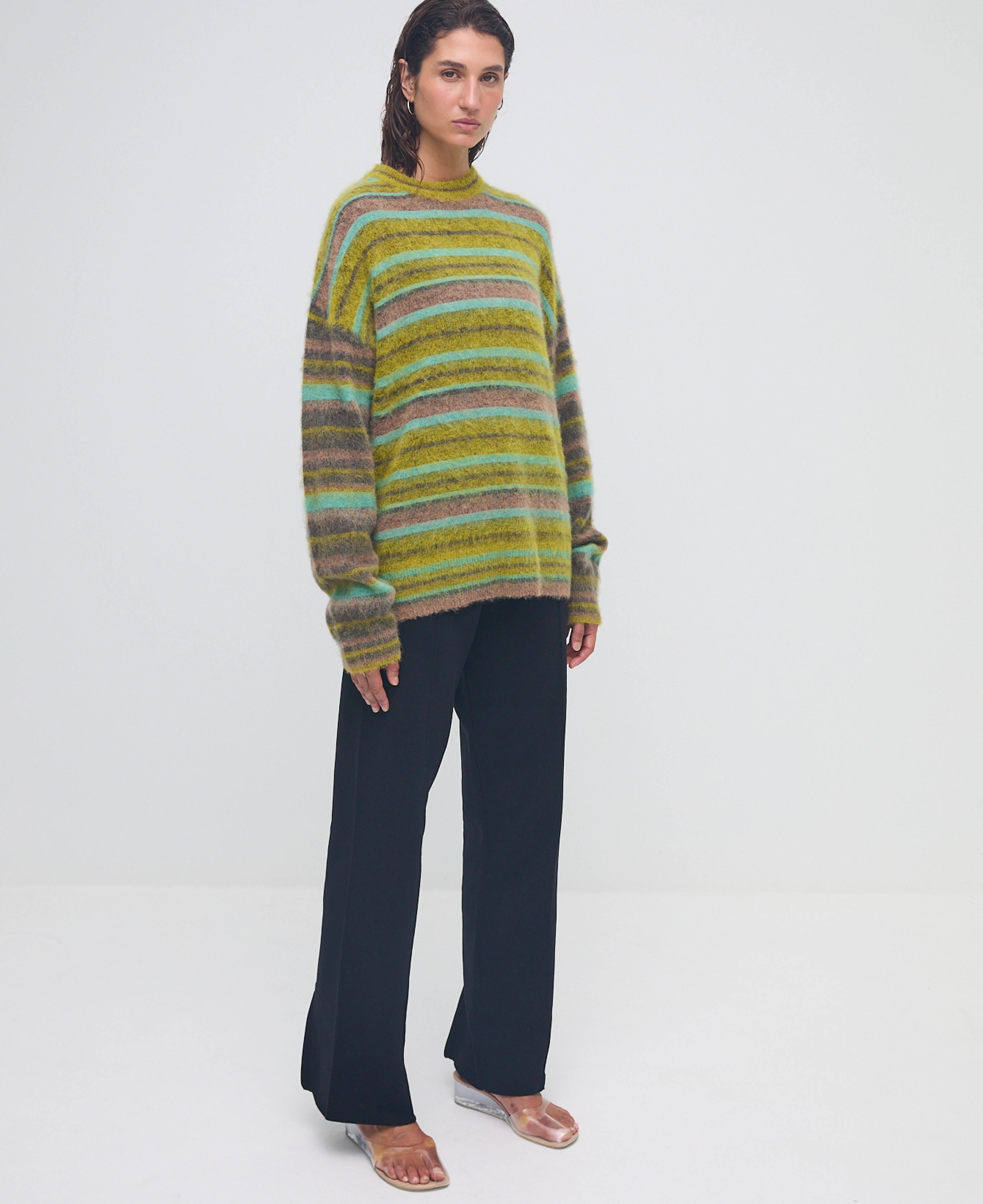 ALPACA STRIPE SWEATER