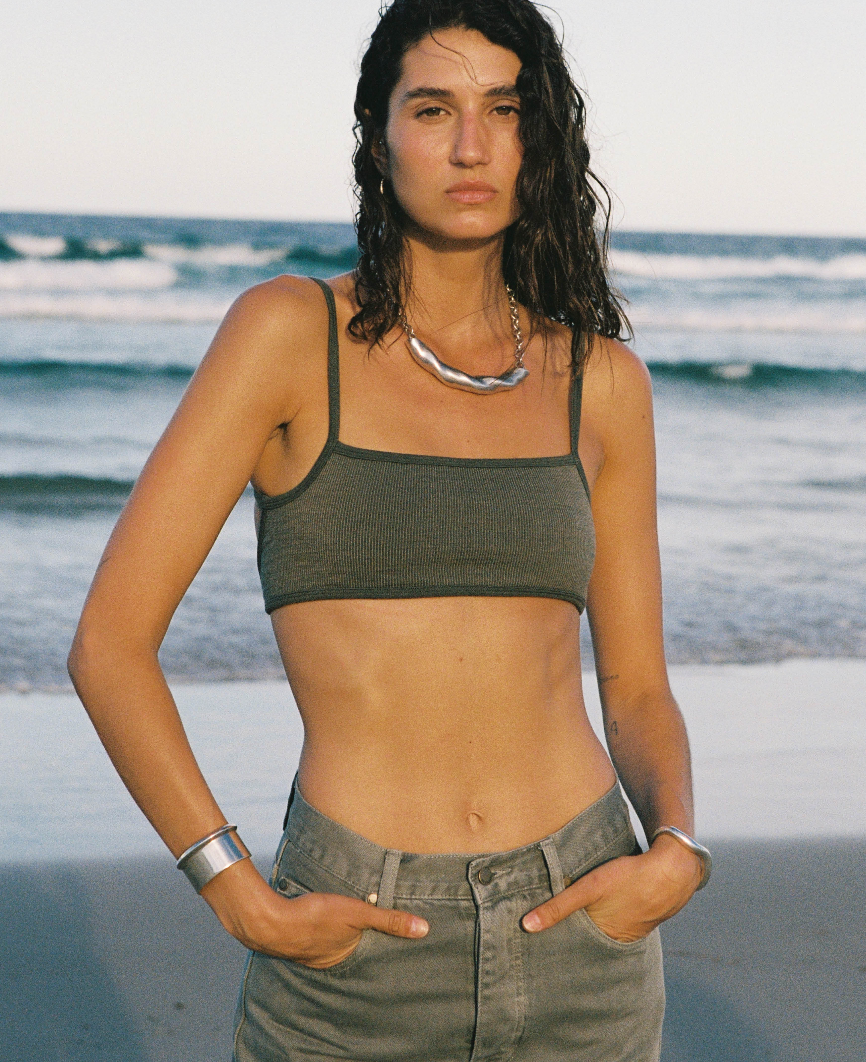 STRAP BACK WOOL BRALET