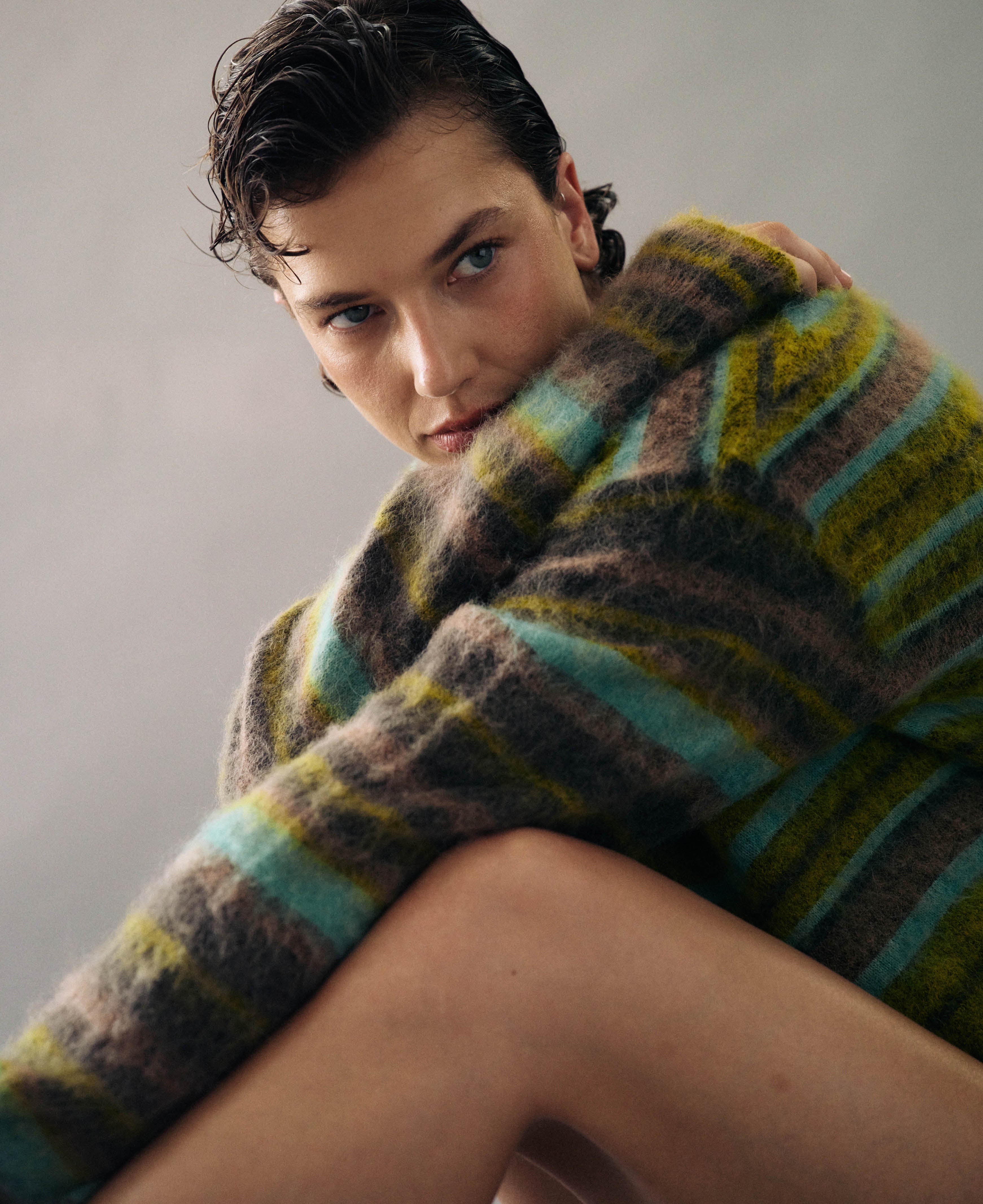 ALPACA STRIPE SWEATER