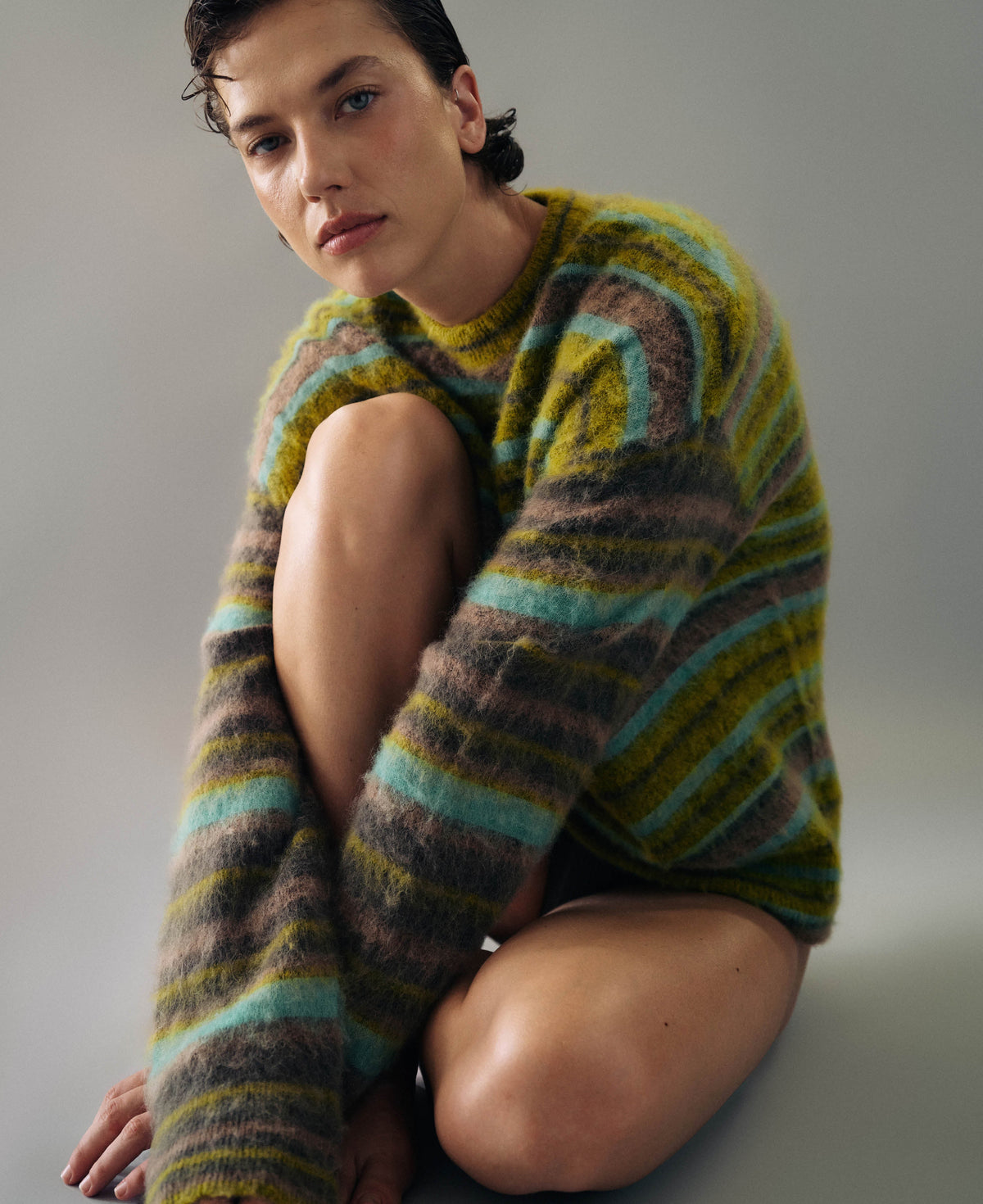 ALPACA STRIPE SWEATER