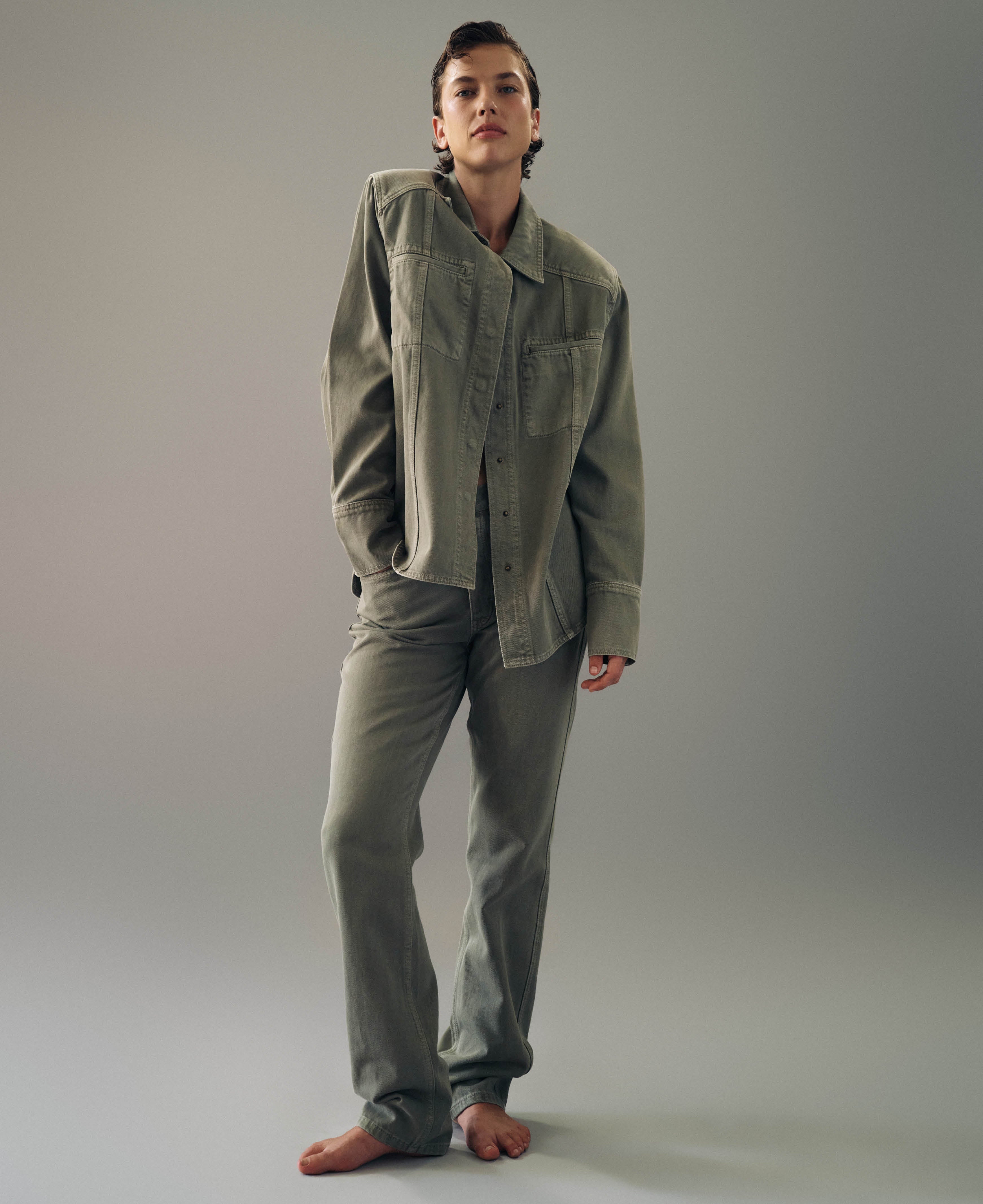 VEGETABLE DYE STRAIGHT LEG JEAN