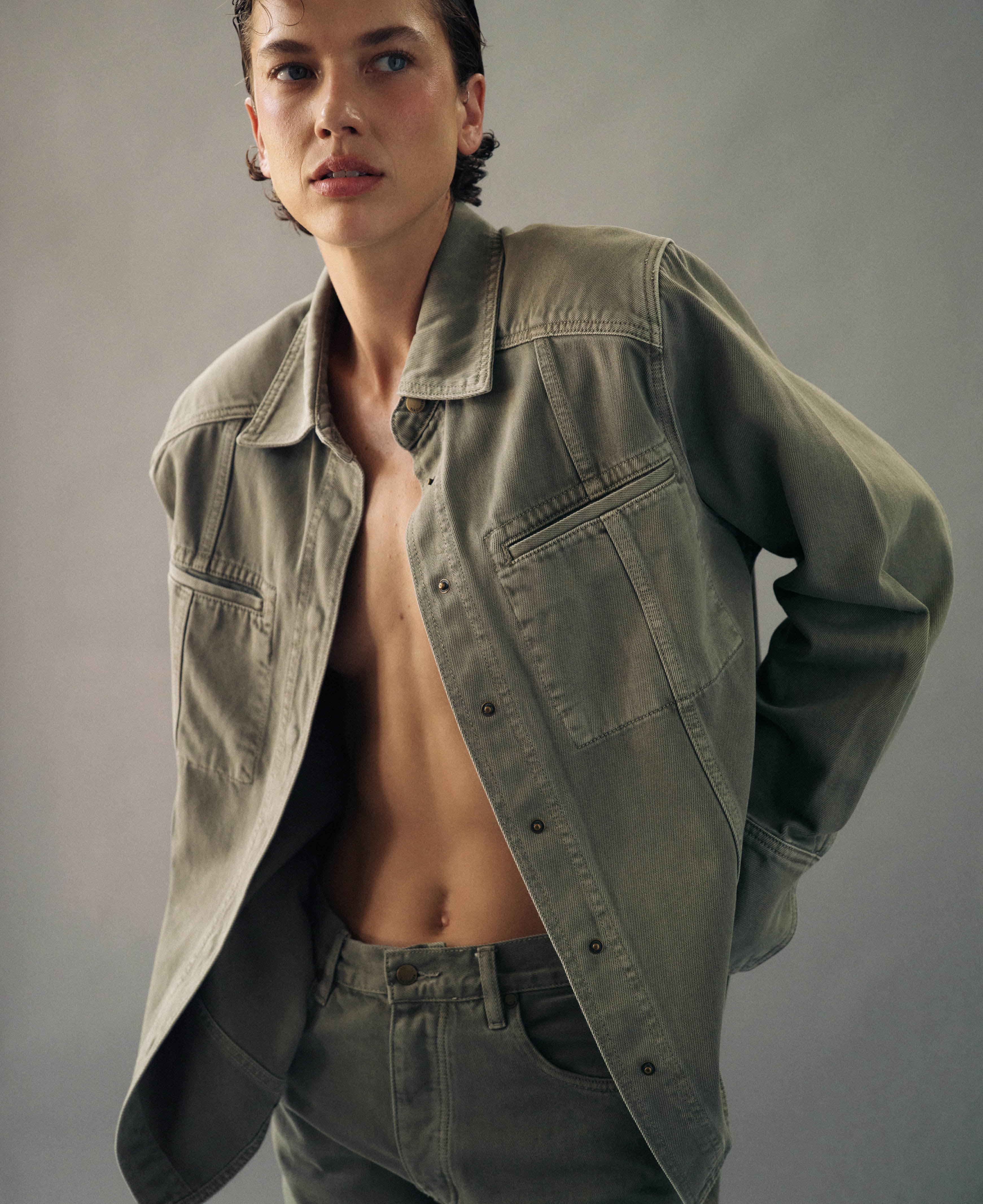 VEGETABLE DYE UTILITY JACKET