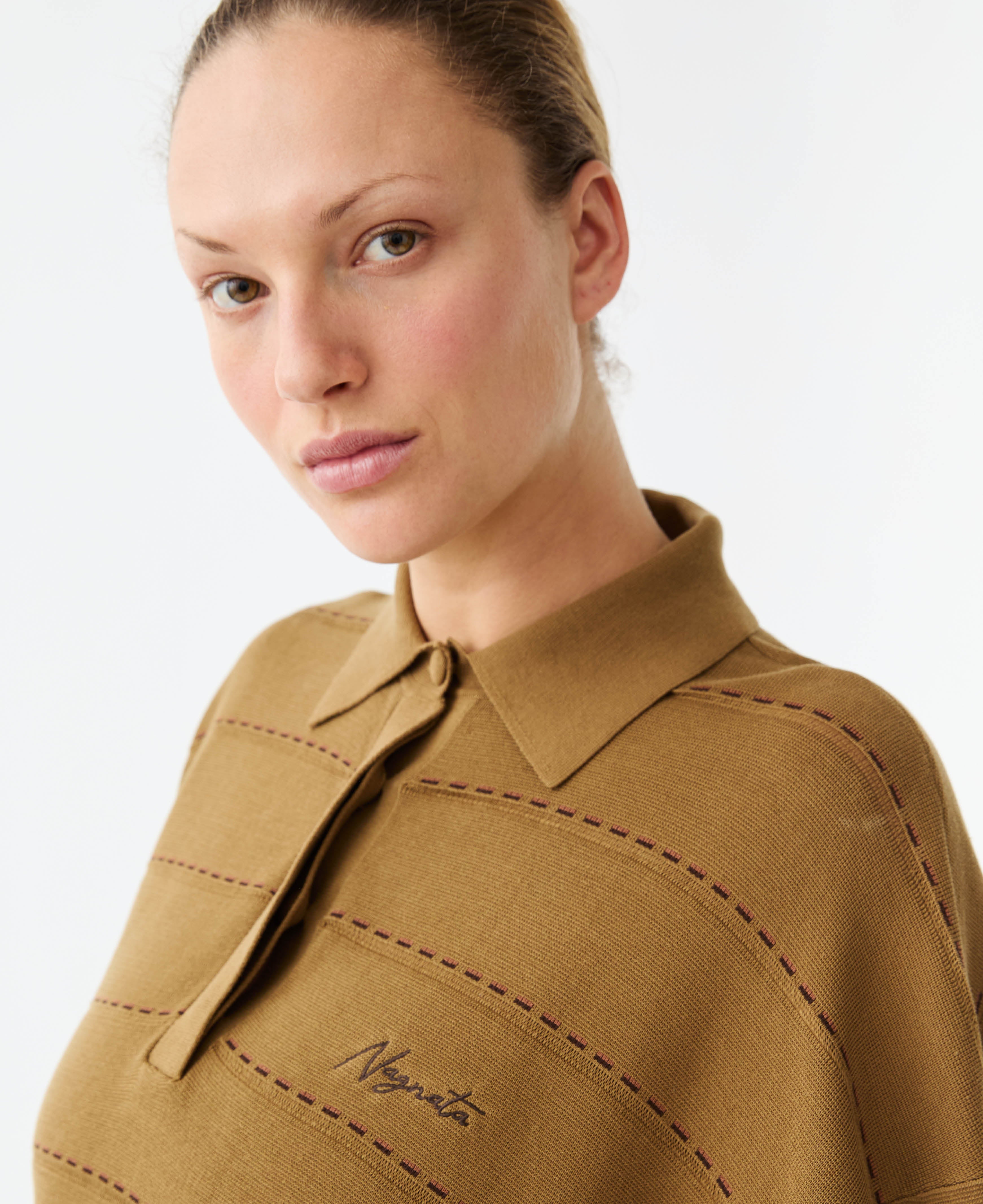 ORGANIC DROP NEEDLE POLO