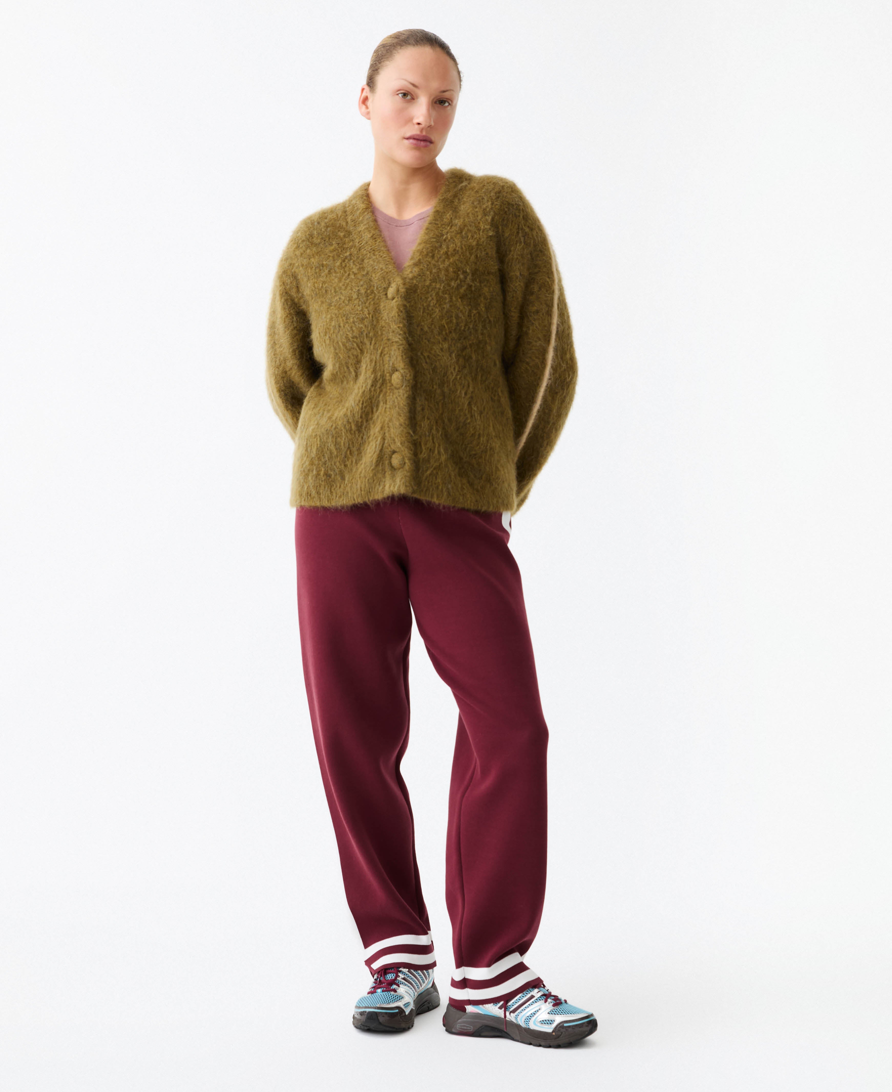 BRUSHED ALPACA CARDIGAN