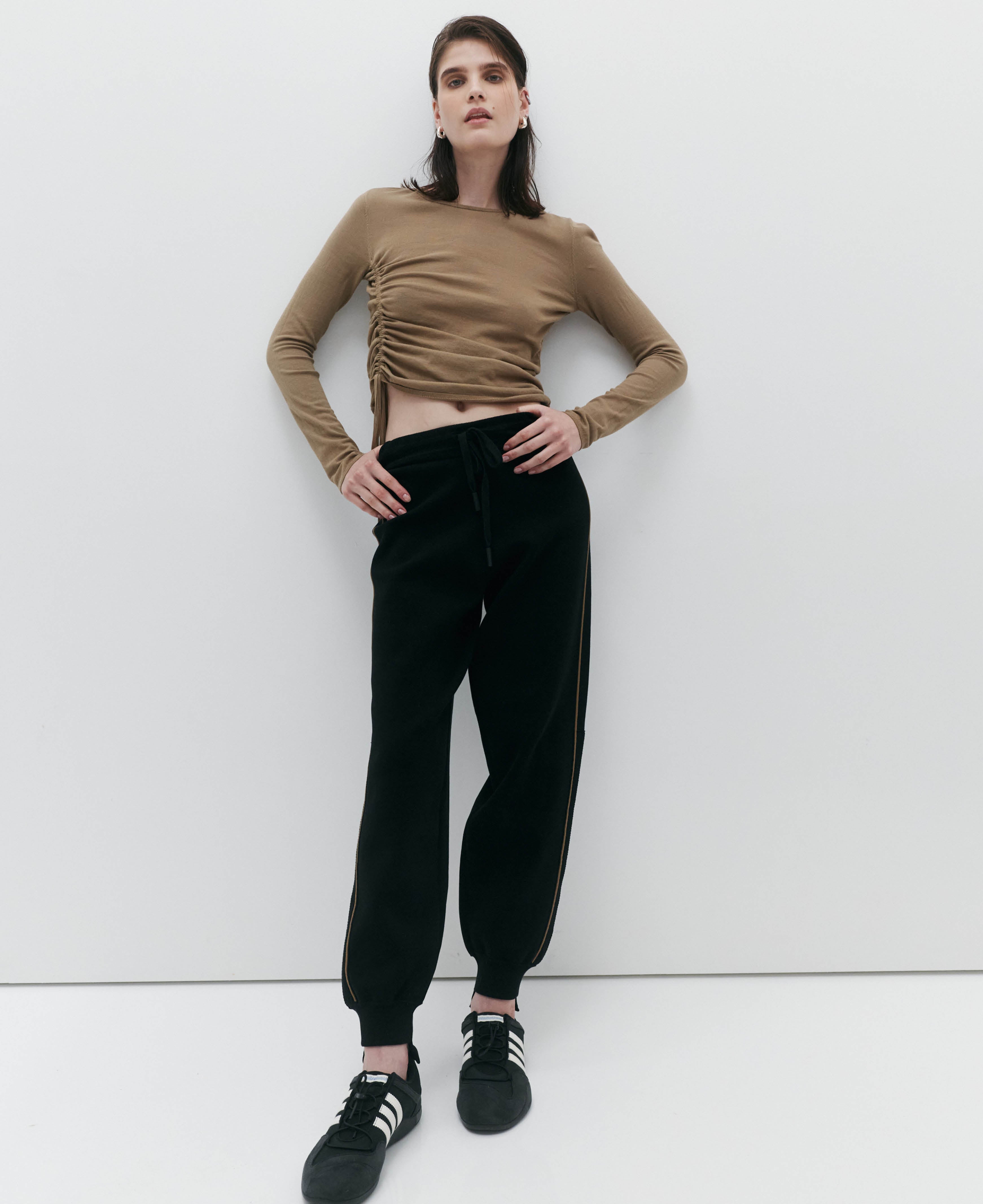 ORGANIC RUCHED LONG SLEEVE