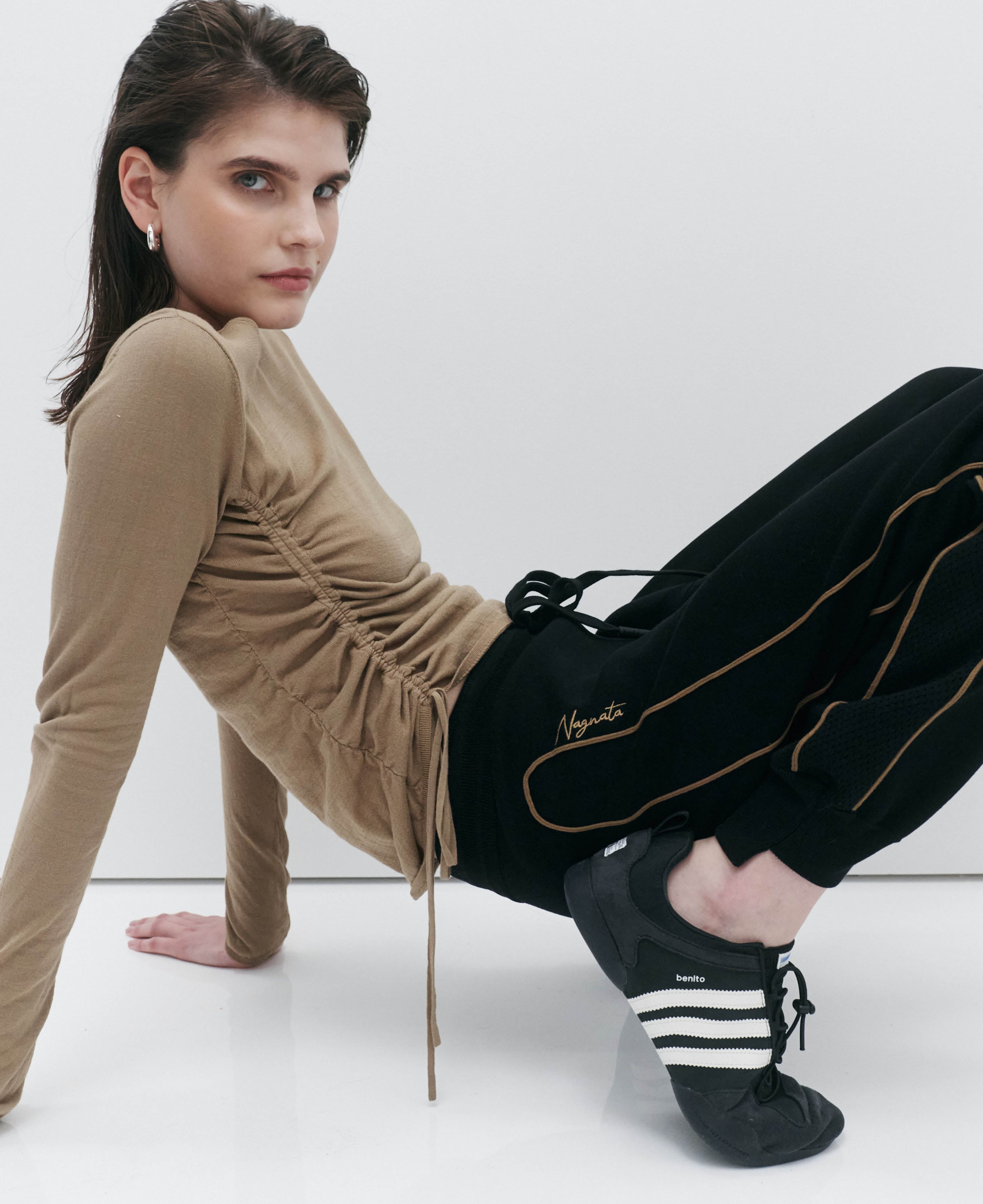 ORGANIC RUCHED LONG SLEEVE