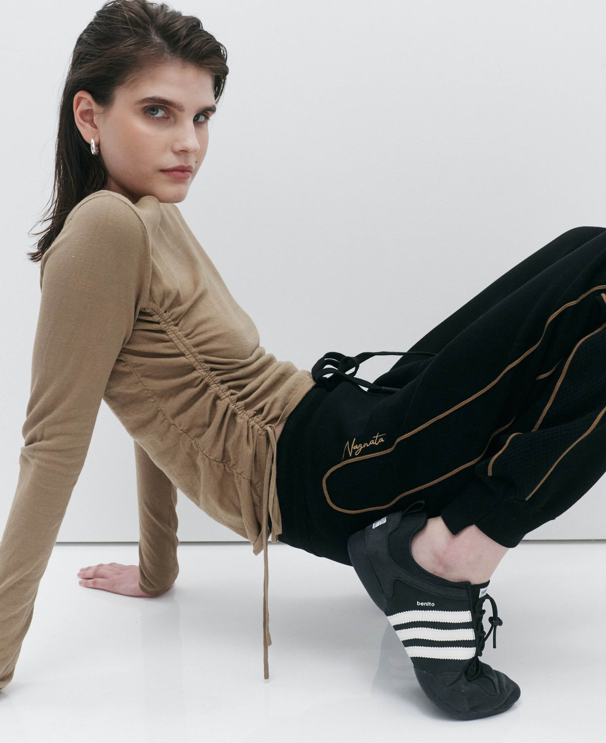 ORGANIC RUCHED LONG SLEEVE
