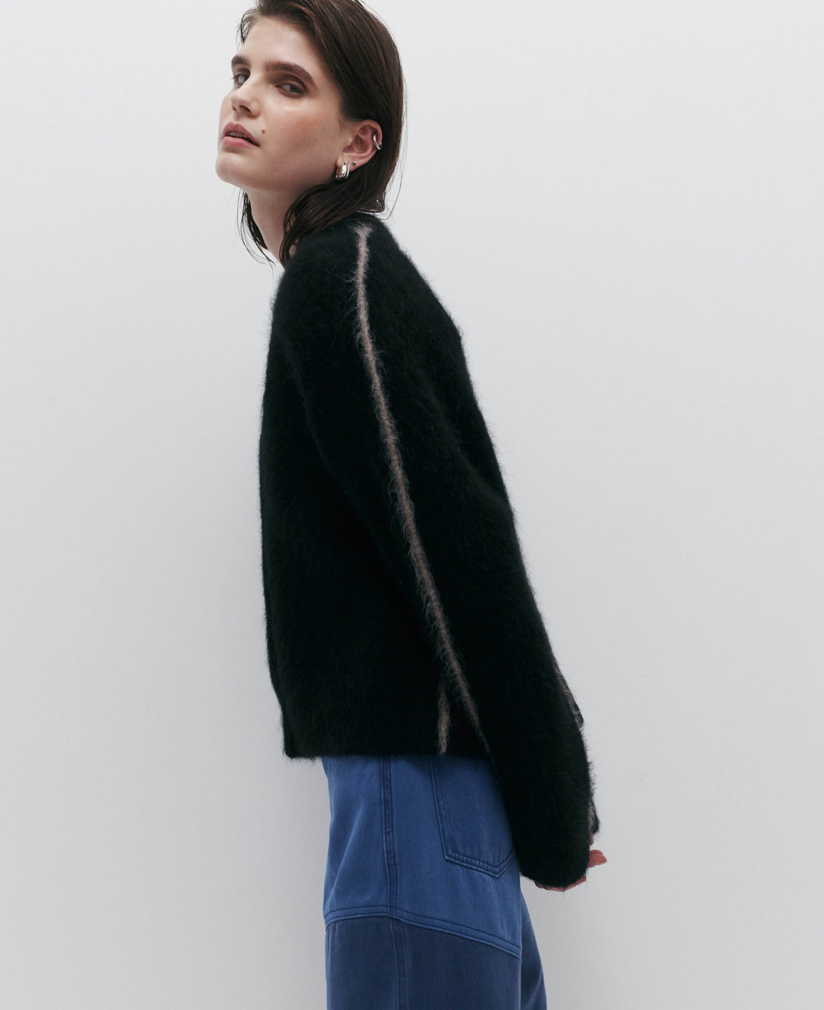BRUSHED ALPACA CARDIGAN