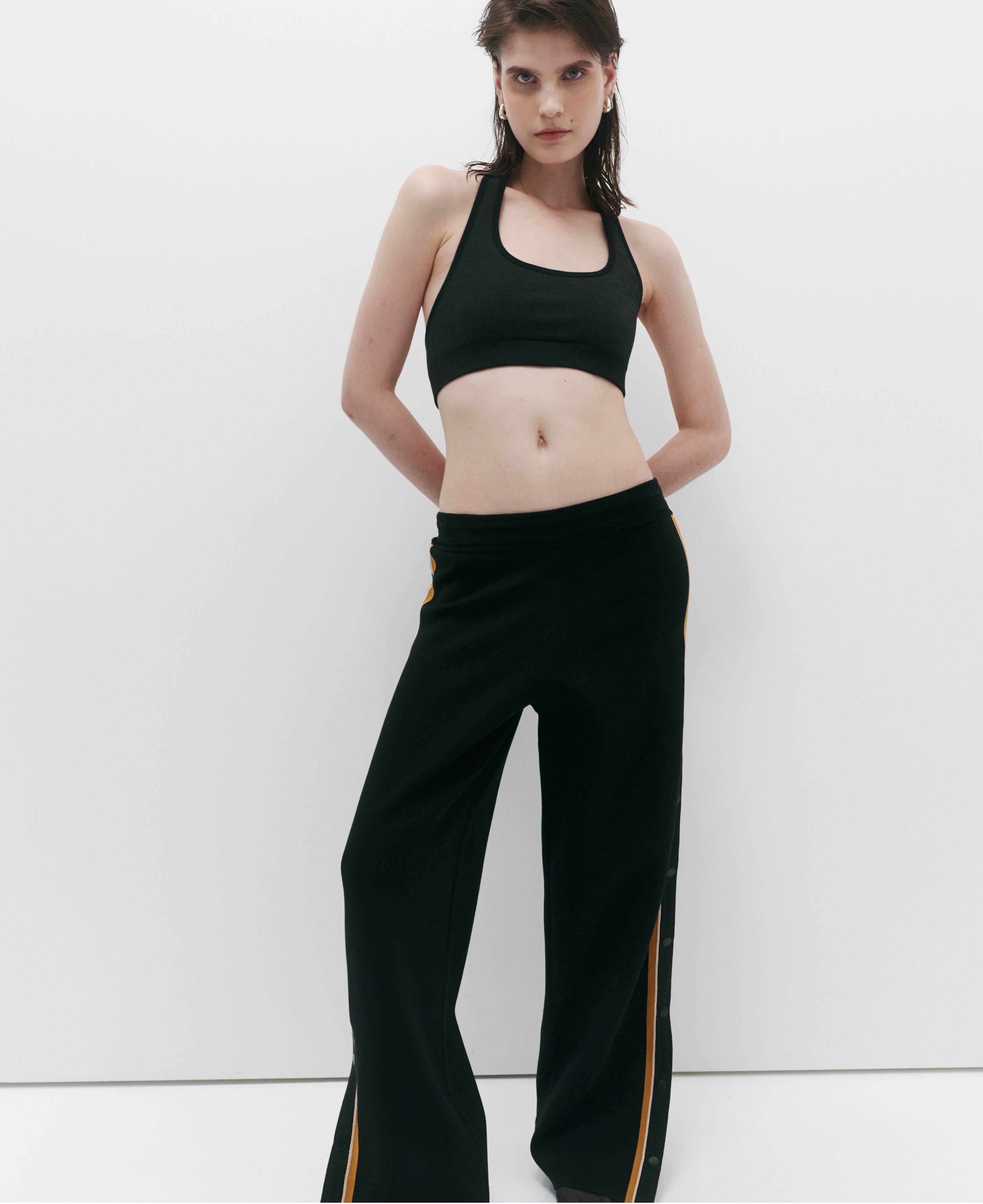 ORGANIC SIDE SNAP TRACK PANT