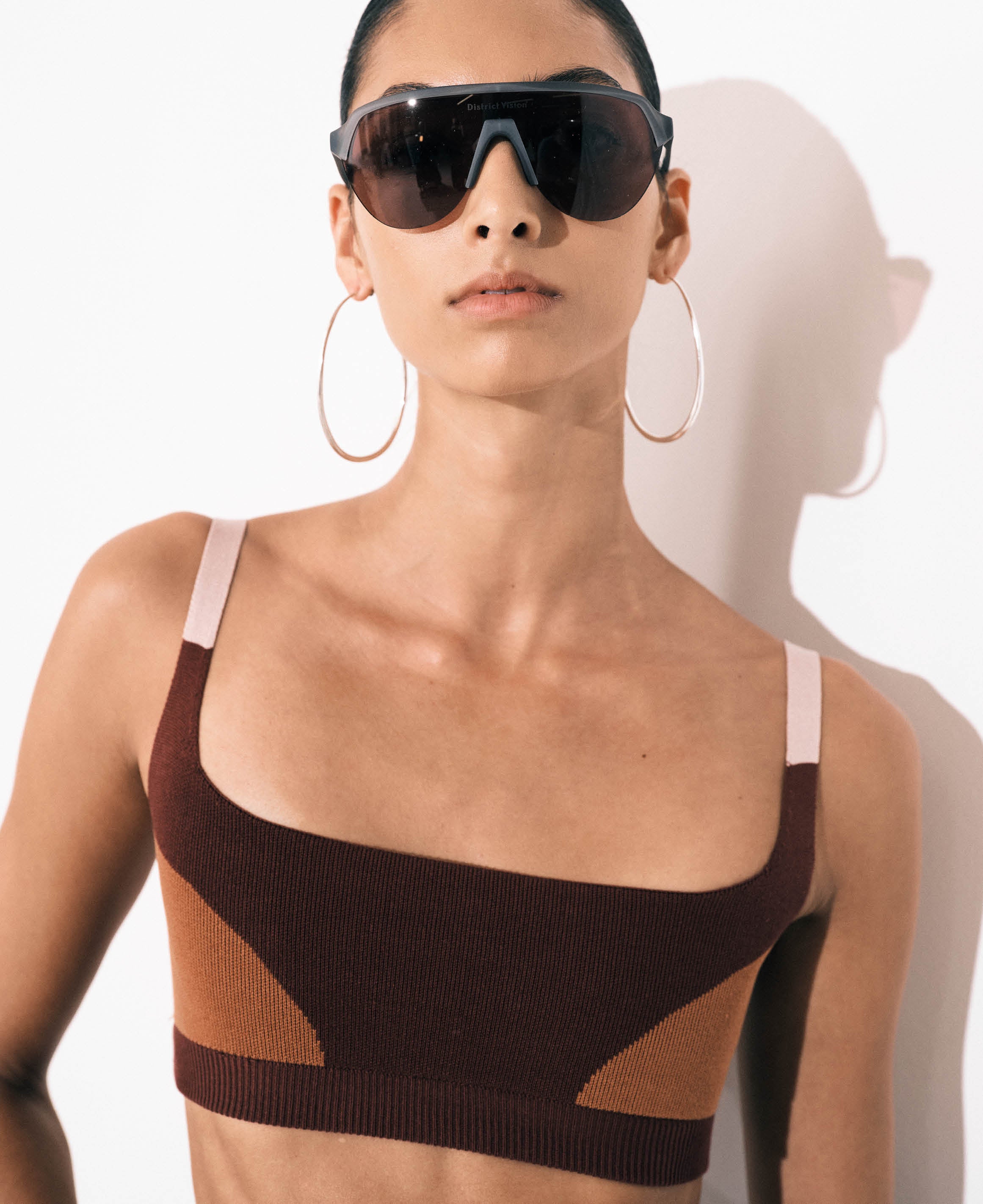 ORGANIC COLOUR BLOCK BRALET