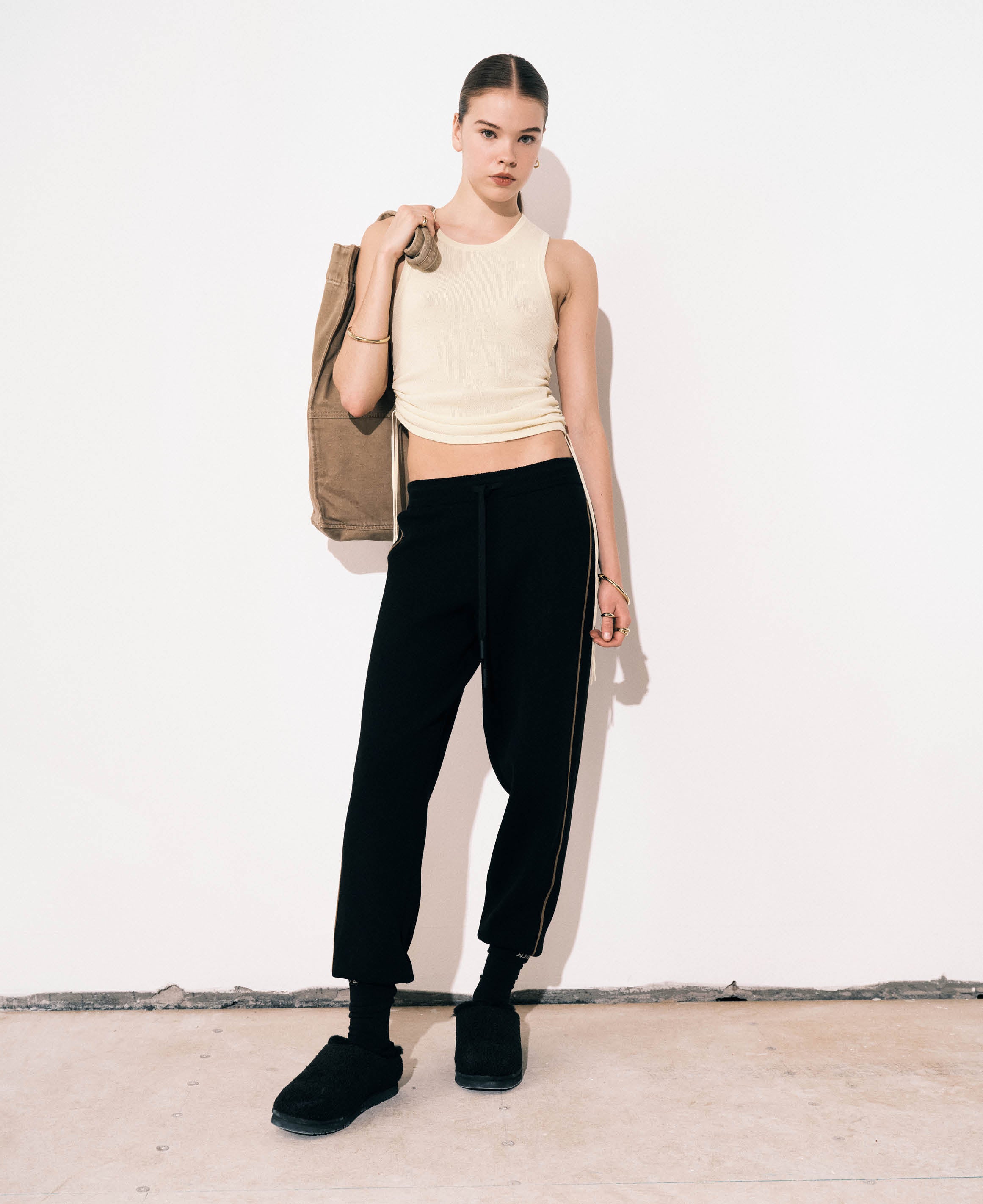ORGANIC RAYA TRACK PANT - BLACK