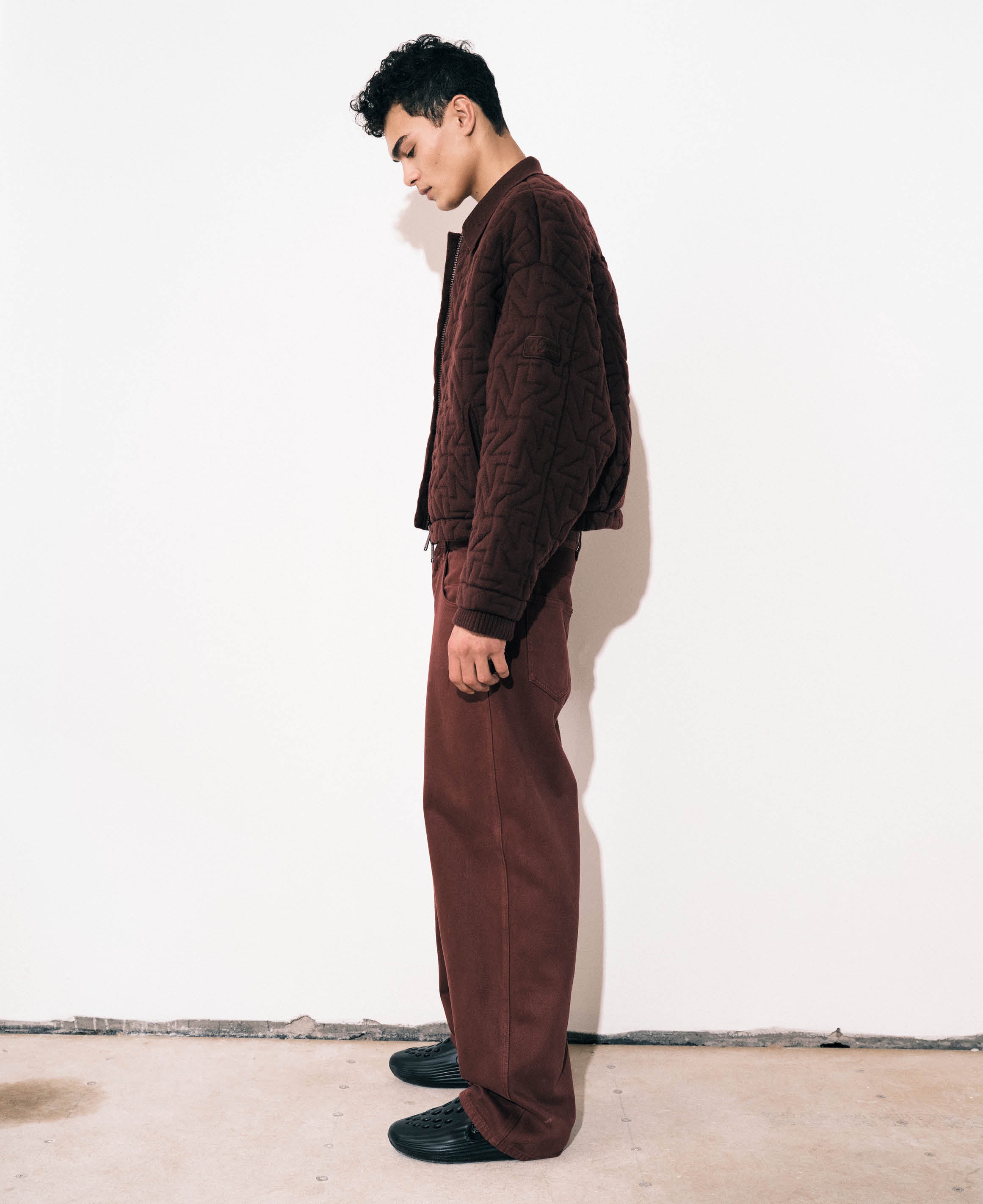 WOOL QUILTED BOMBER