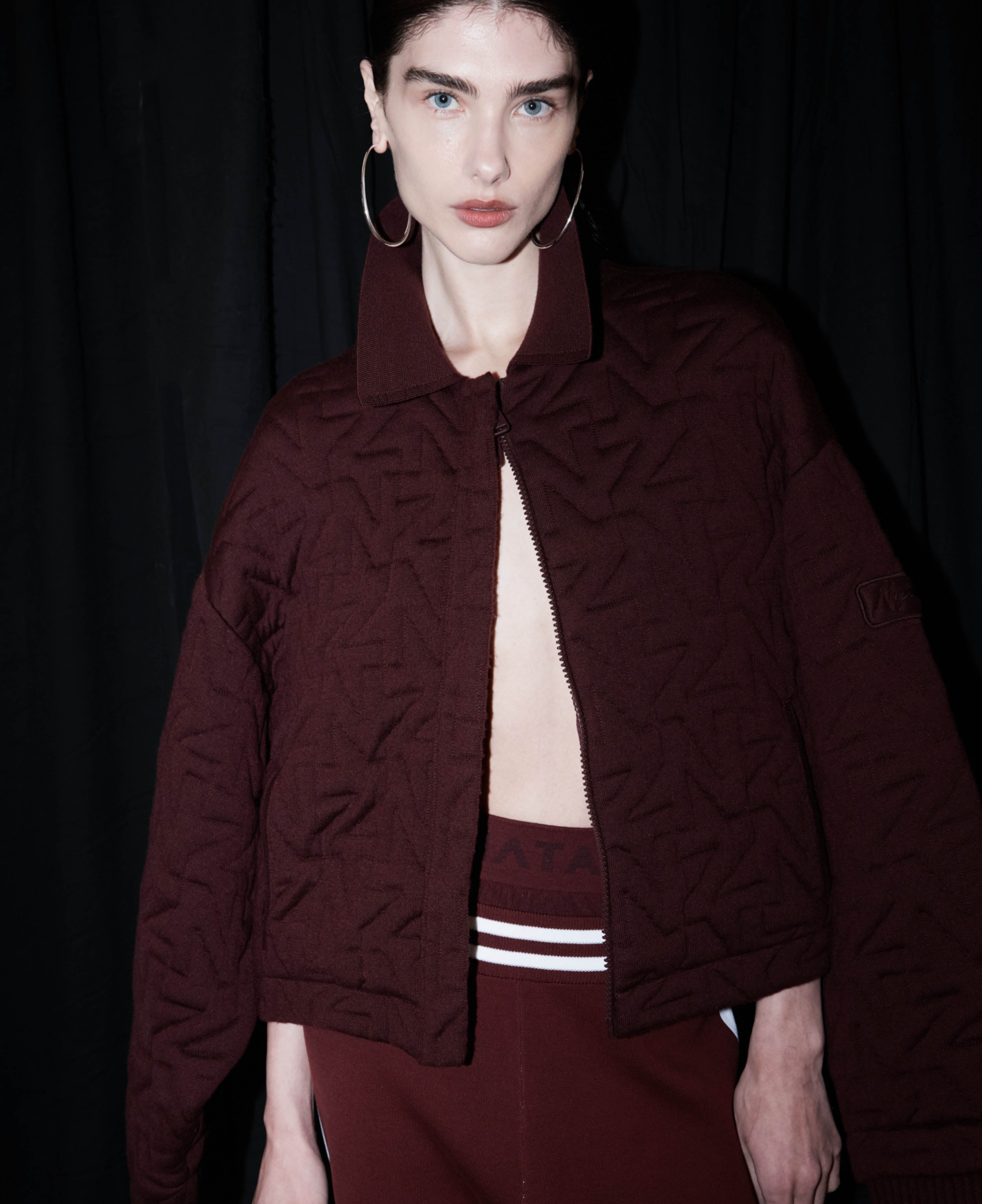 WOOL QUILTED BOMBER