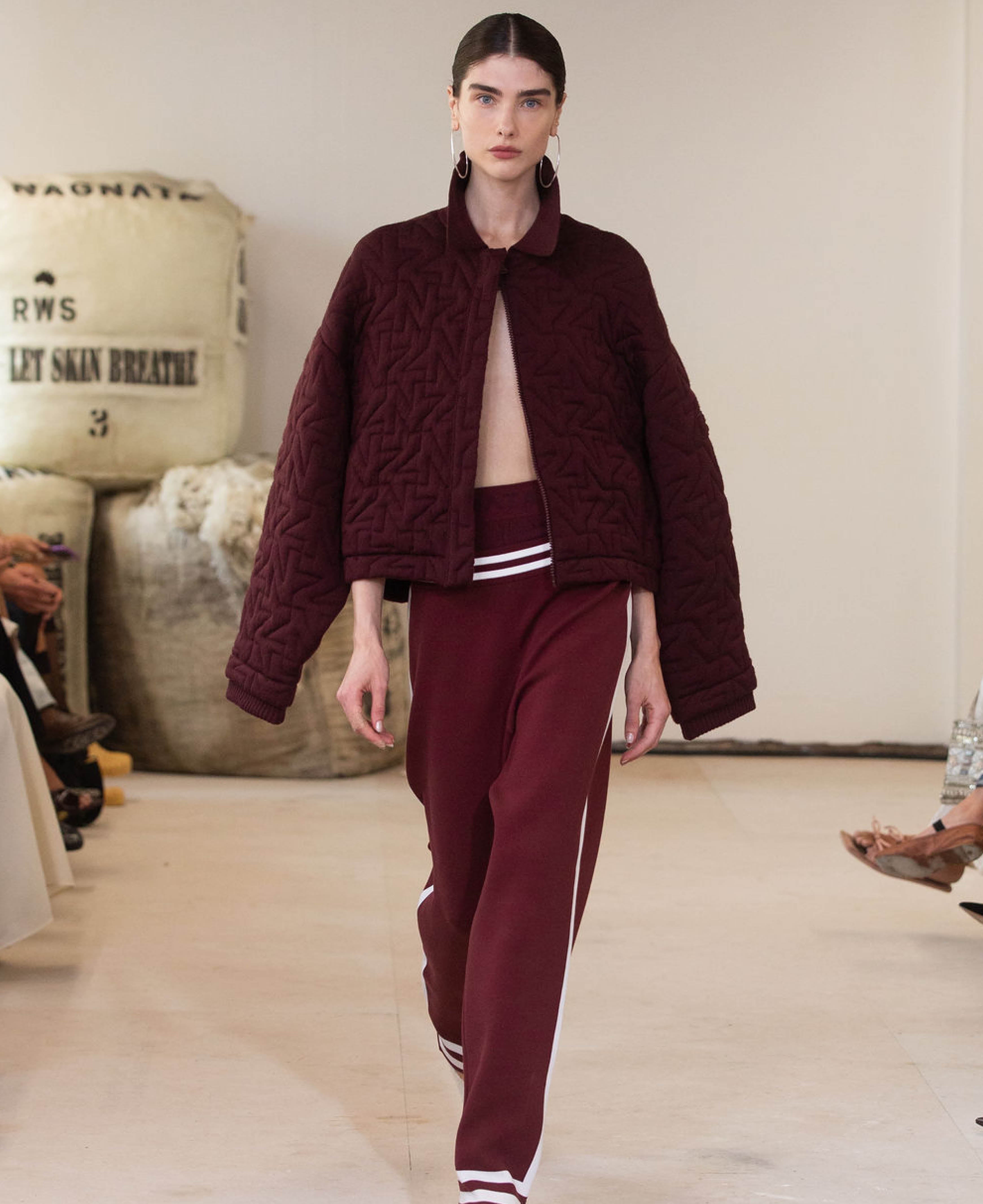 WOOL QUILTED BOMBER
