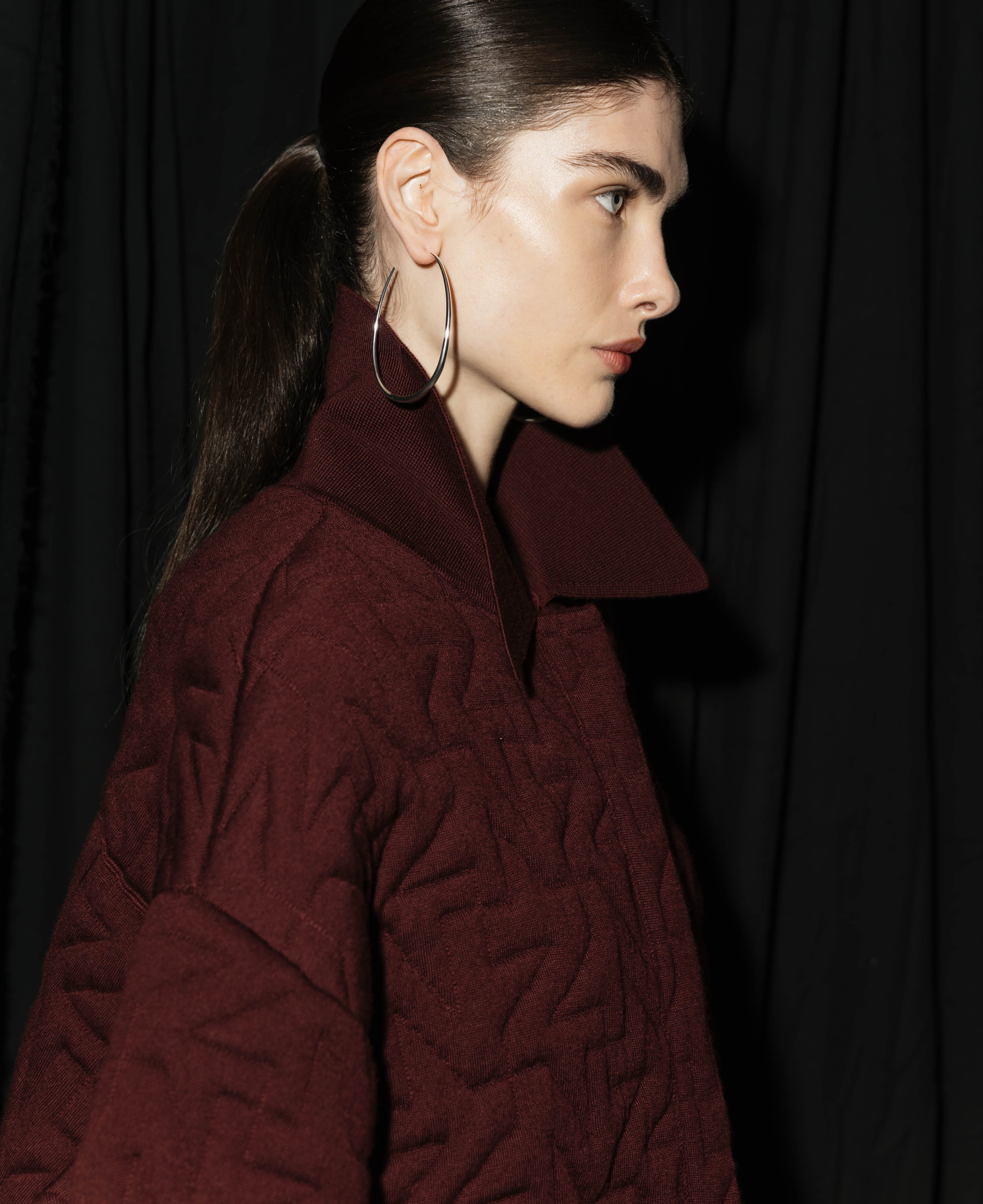 WOOL QUILTED BOMBER