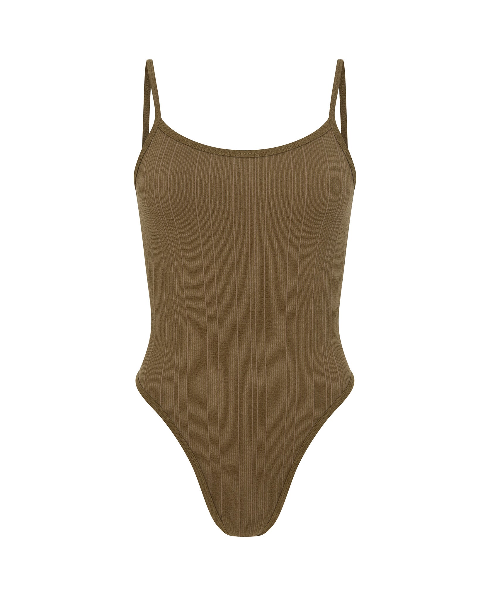 PINSTRIPE WOOL BODYSUIT