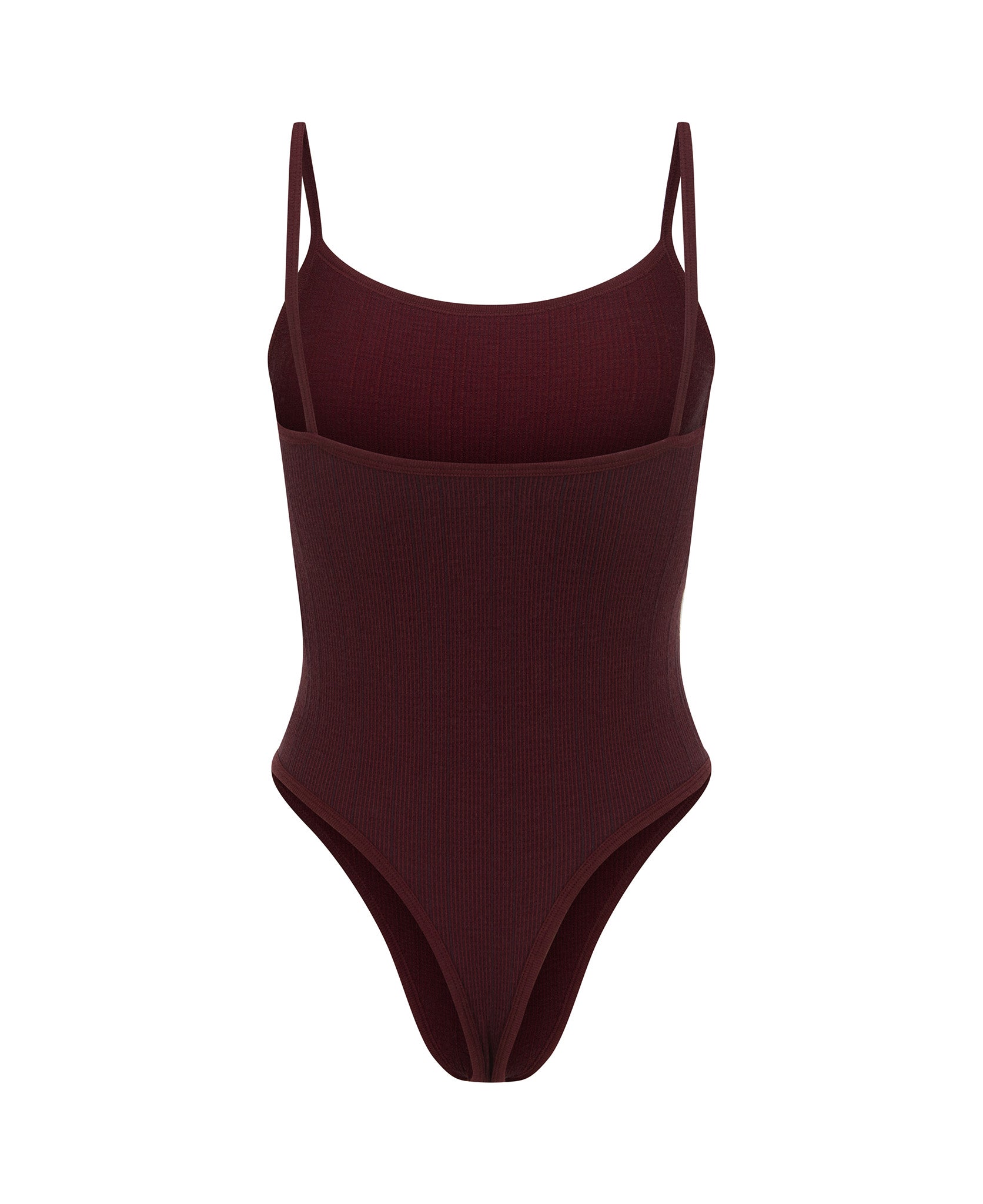 PINSTRIPE WOOL BODYSUIT