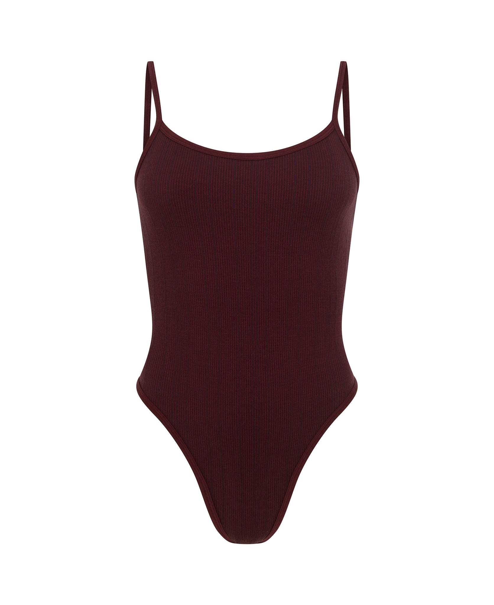 PINSTRIPE WOOL BODYSUIT
