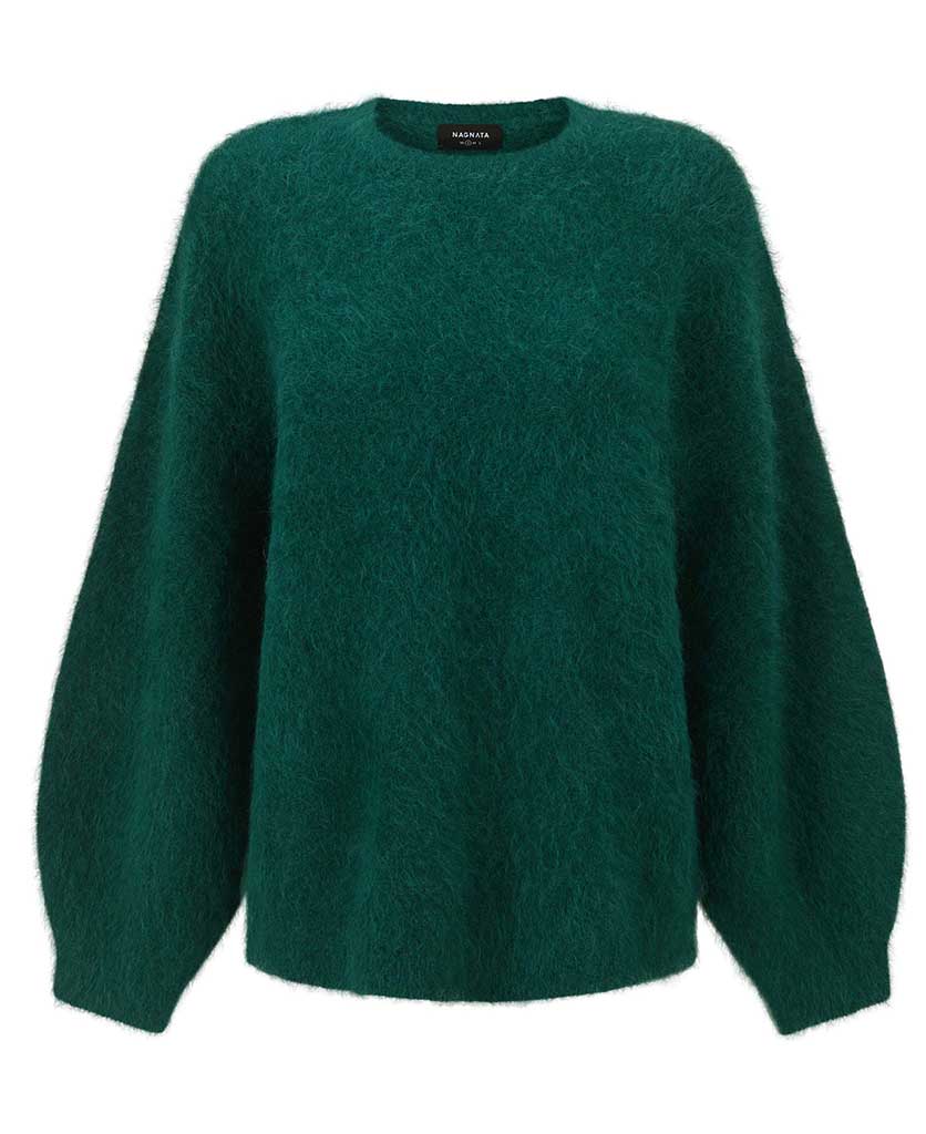 BRUSHED ALPACA SWEATER