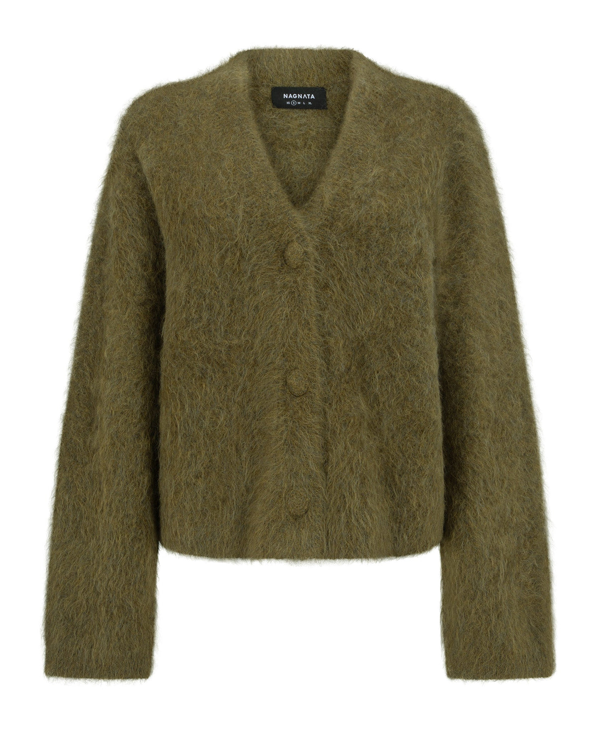 BRUSHED ALPACA CARDIGAN