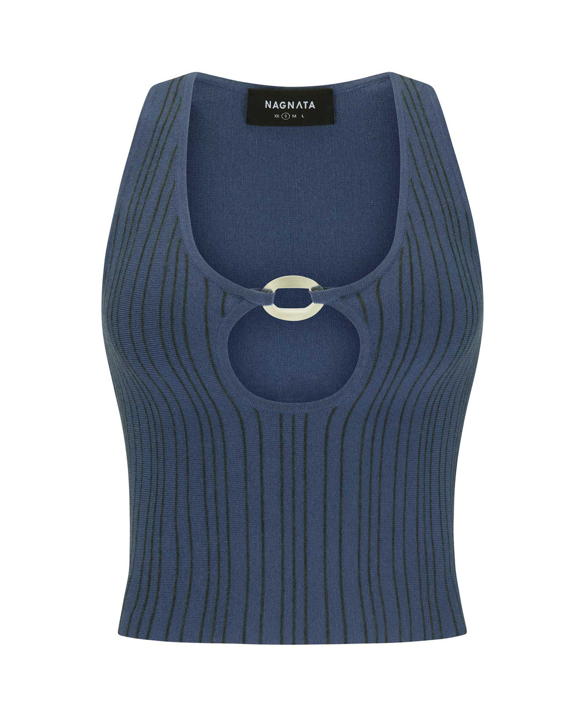 PATTY PINSTRIPE WOOL TOP