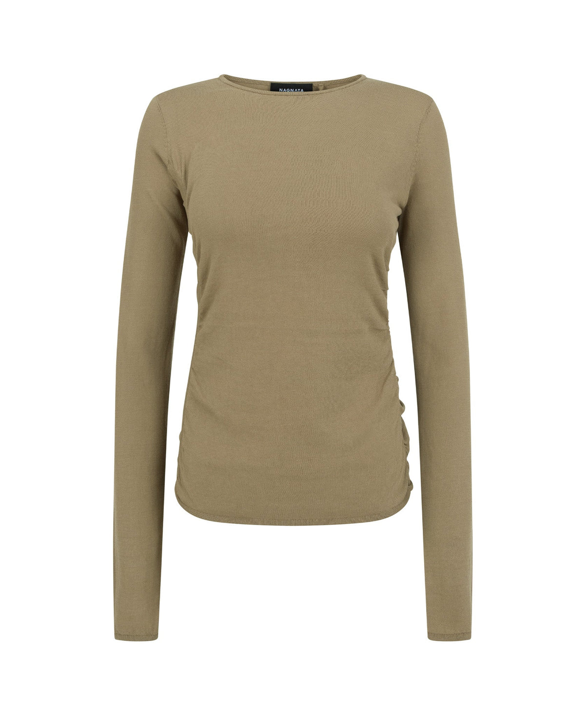 ORGANIC RUCHED LONG SLEEVE