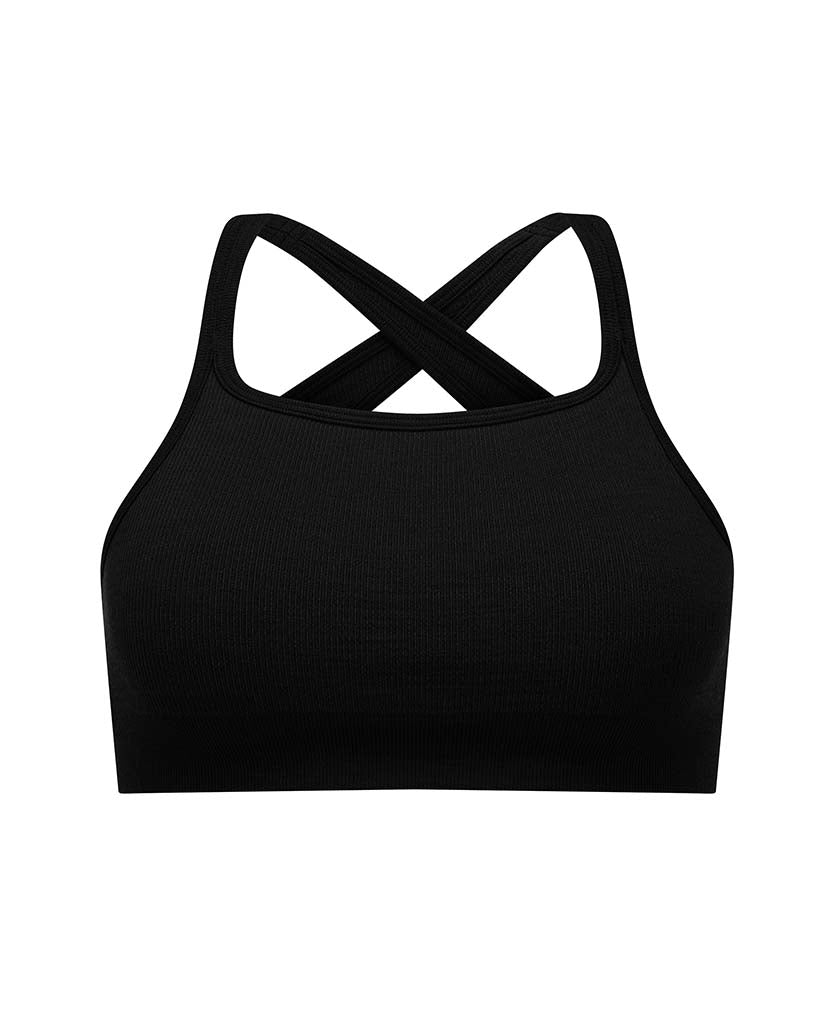 CROSS BACK WOOL BRALET