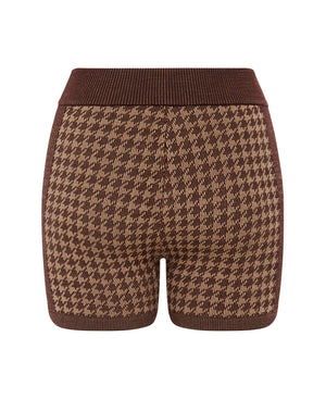 CHECKED OUT KNIT SHORT