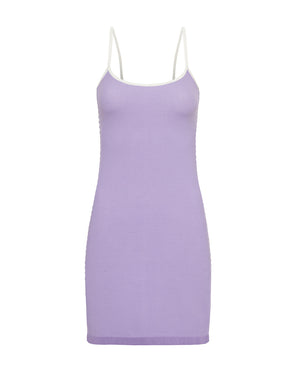 Organic cotton purple mini-dress 