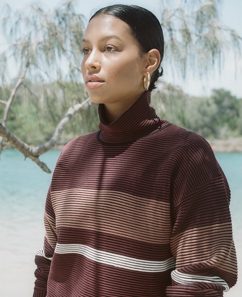 Nagnata rib sweater store